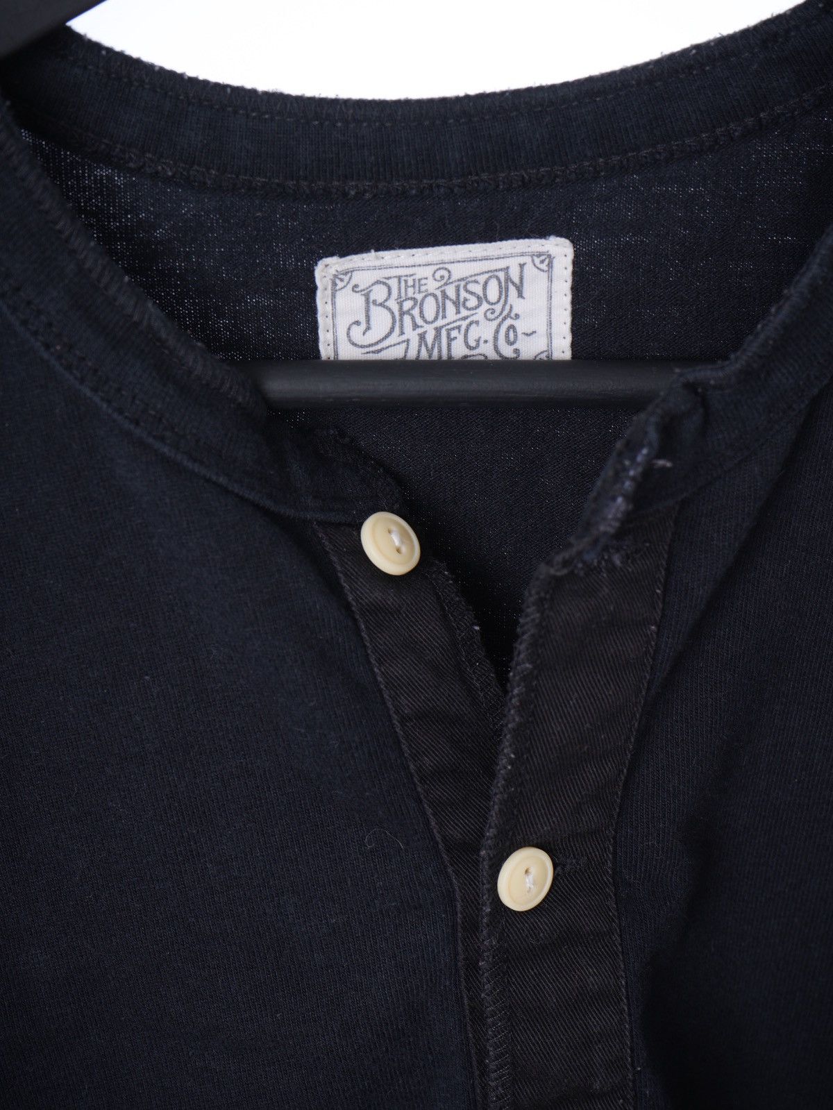 Bronson MFG. CO. Bronson Mfg. Co. Long Sleeve Henley Neck T-shirt Men's L Size US L / EU 52-54 / 3 - 4 Thumbnail