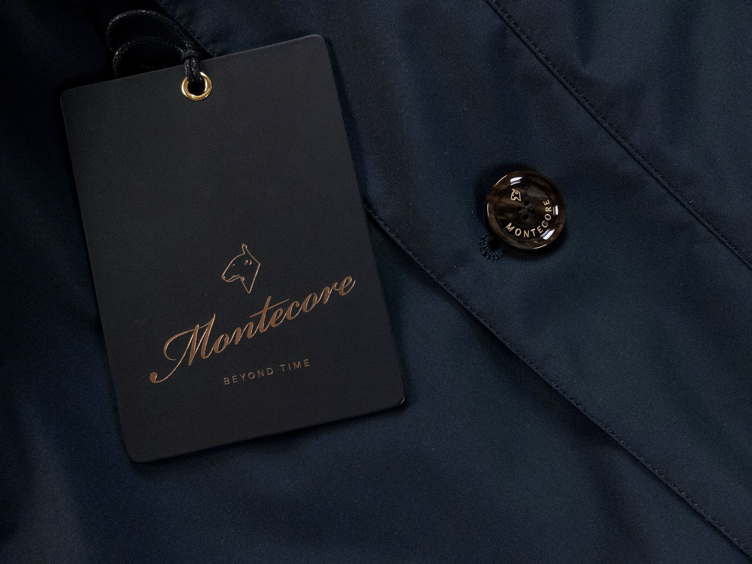 Montecore MONTECORE Italy dark blue hooded nylon jacket XL Size US XL / EU 56 / 4 - 6 Thumbnail