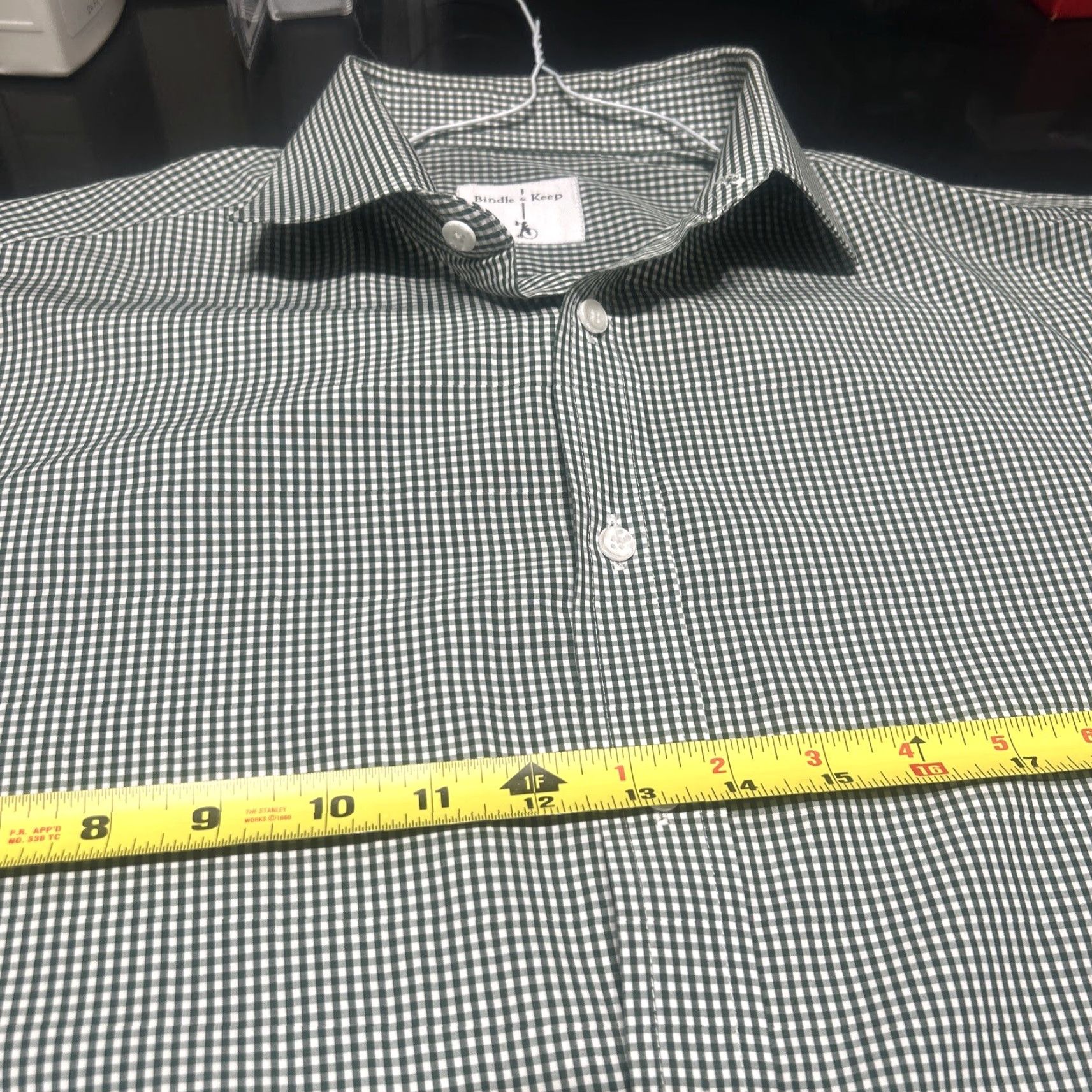 Vintage VINTAGE Bindle & Keep Dress Shirt Men 16.5 33 Green Check Casual Formal Luxury Regular Sleeve Long Shirt Mens Size US XL / EU 56 / 4 - 6 Thumbnail