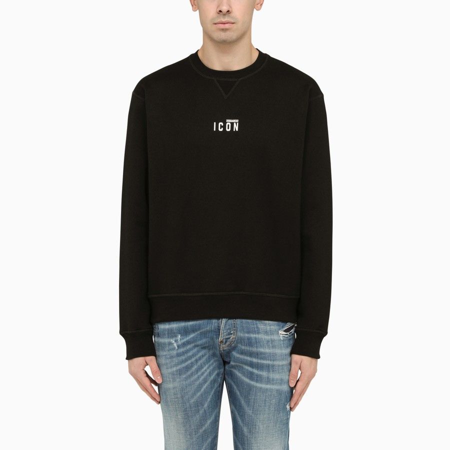 image of Dsquared2 O1D2Blof0324 Sweatshirt In Black, Men's (Size Medium)
