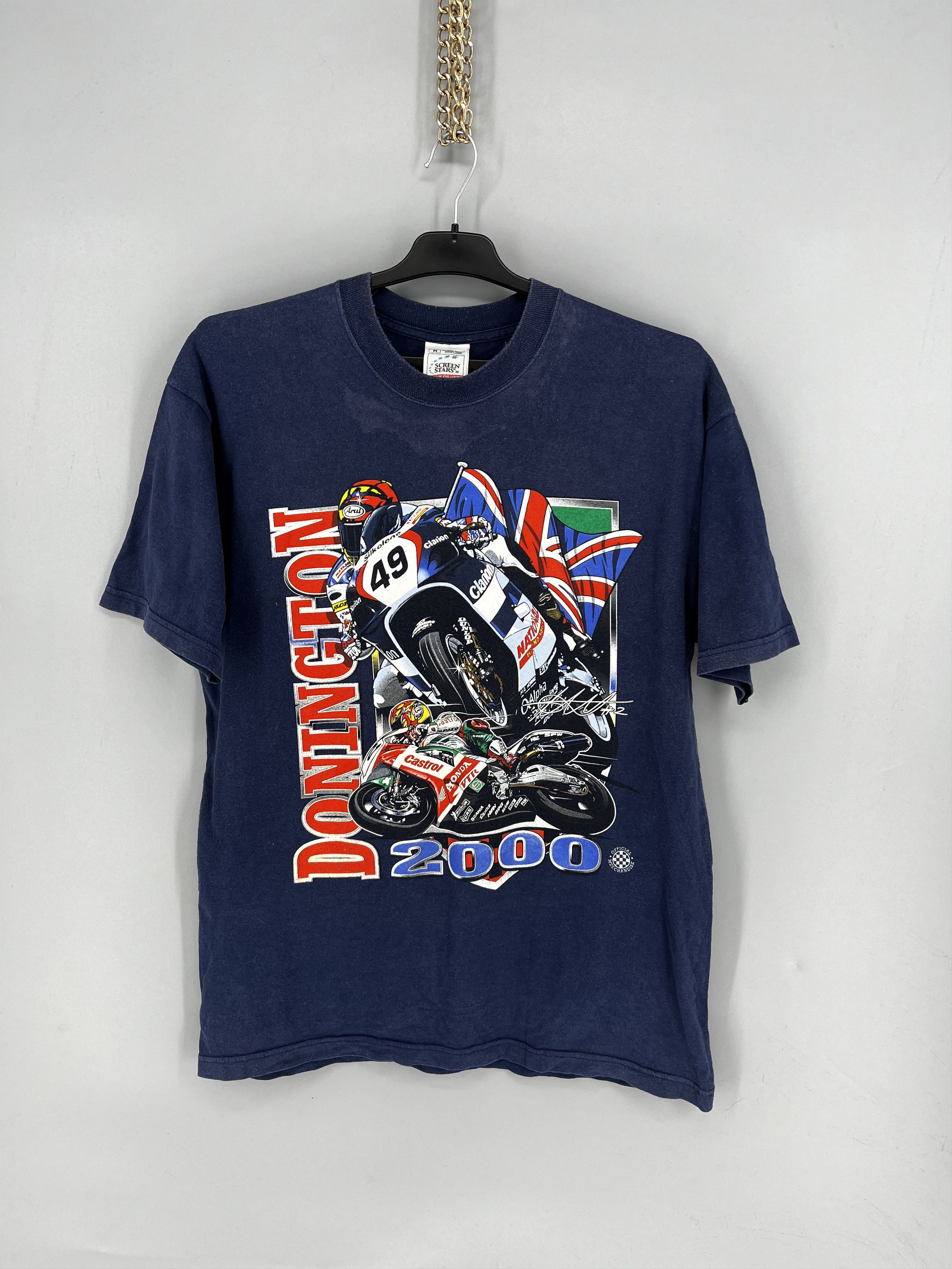 Vintage Vintage MotoGP Donington 2000 T-Shirt Screen Stars Racing Size US M / EU 48-50 / 2 - 1 Thumbnail
