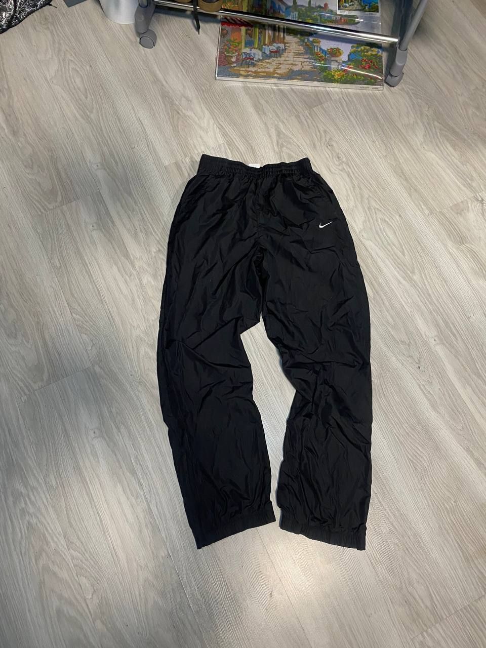 Pre-owned Nike X Vintage Nike Nylon Track Pants Y2k Drill In Black