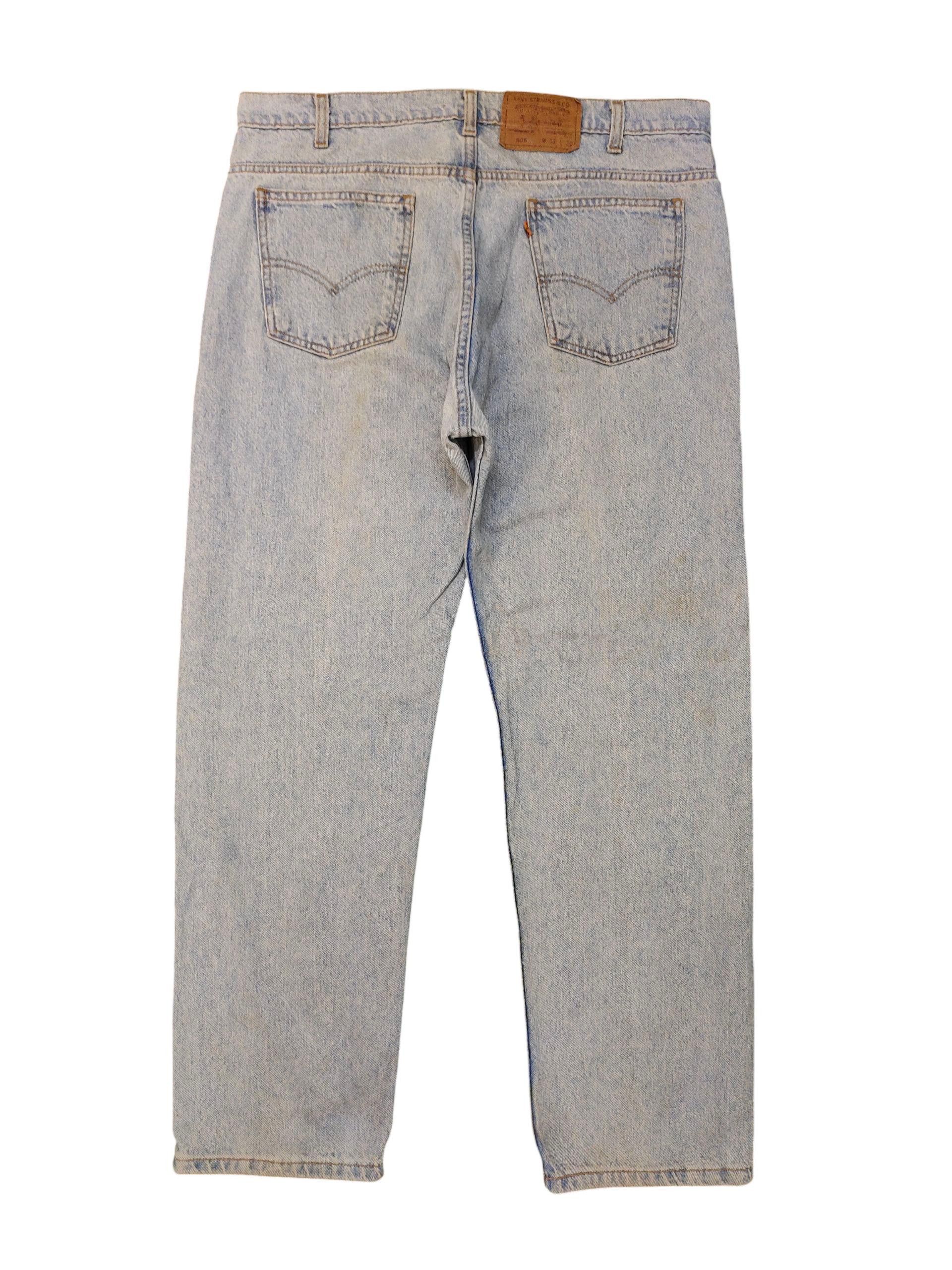 Levi's Vintage 90s Levis 505 Patina Rusty Faded Denim Jeans Size US 38 / EU 54 - 3 Thumbnail
