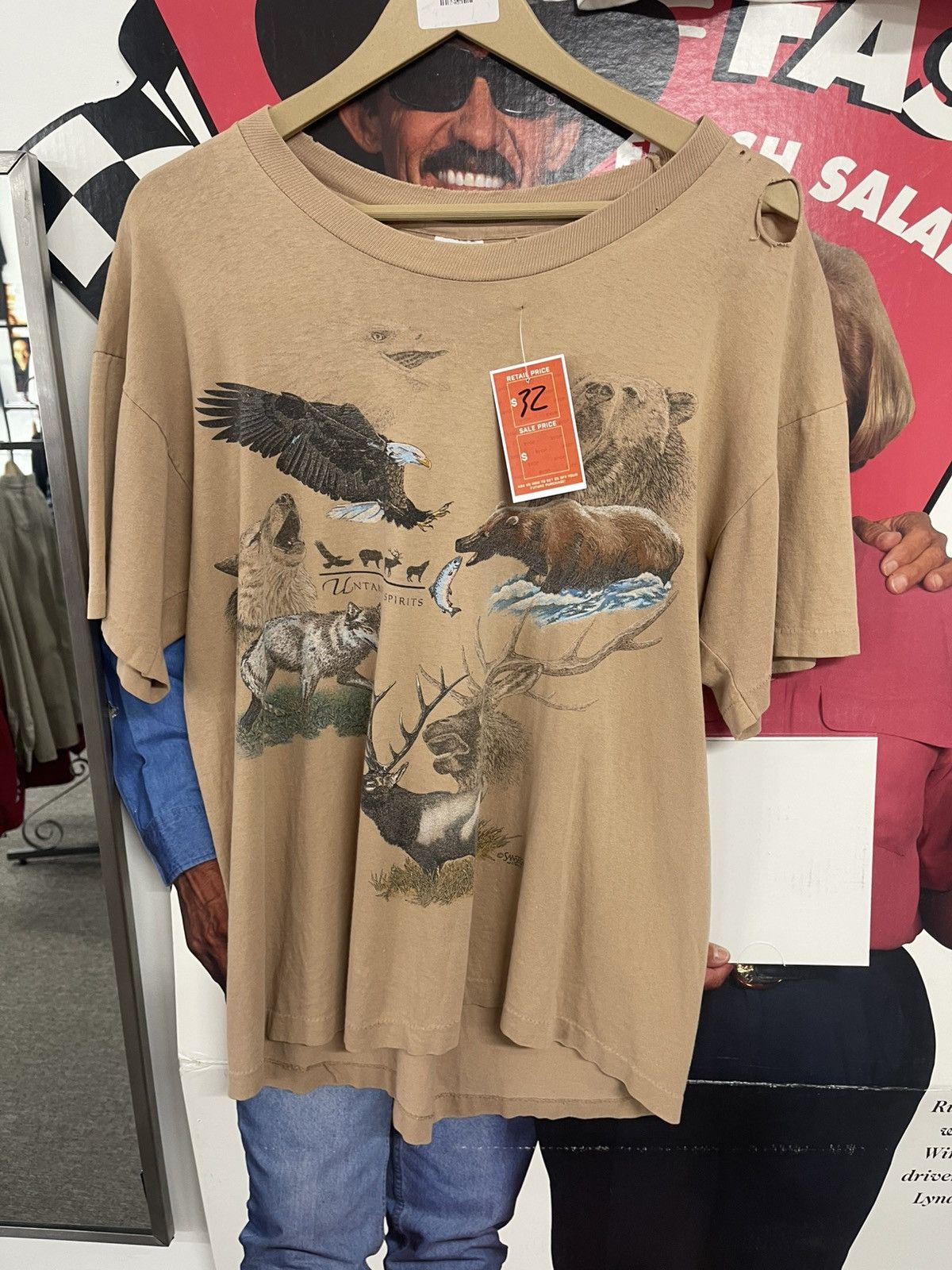 Vintage Brown Wild Animal Shirt Size US L / EU 52-54 / 3 - 1 Preview