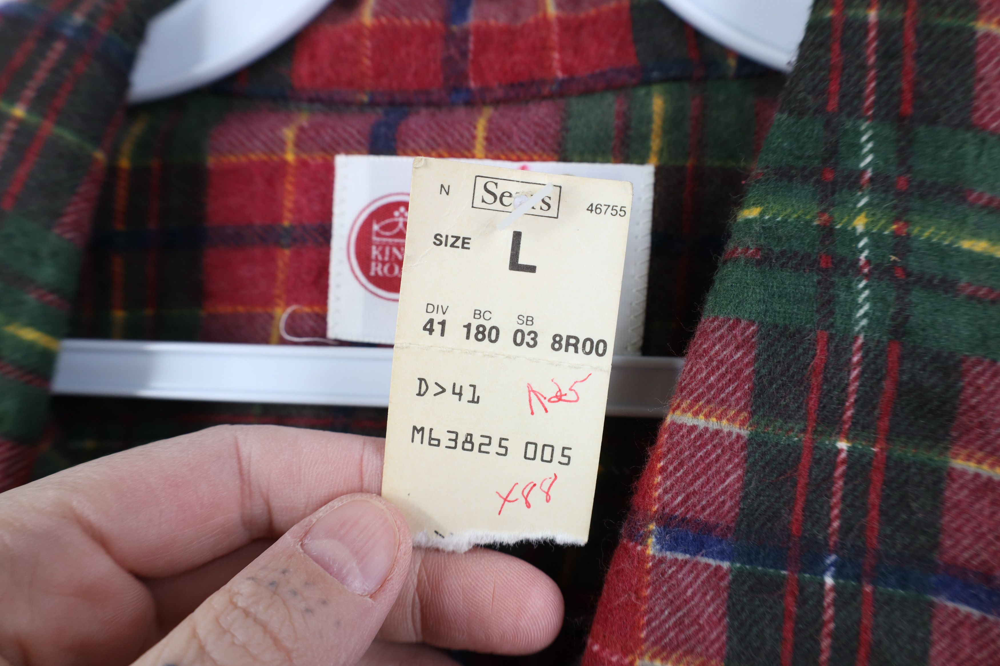 Vintage Deadstock Vintage 70s Streetwear Collared Button Shirt Plaid Size US L / EU 52-54 / 3 - 7 Thumbnail