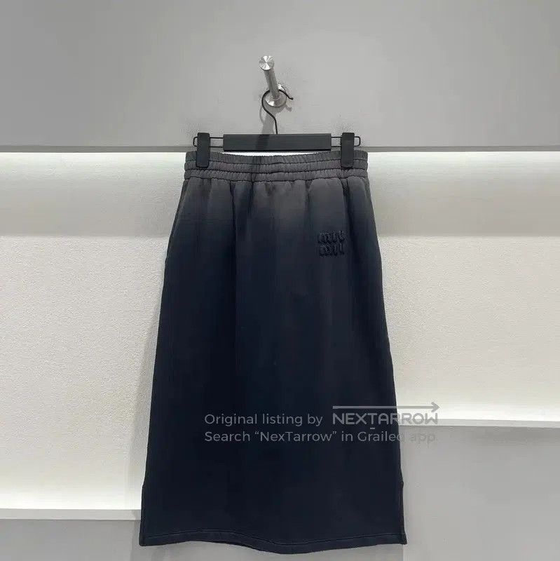 Miu Miu Miu Miu Color Block Cotton Midi Skirt . Size 22" - 2 Thumbnail