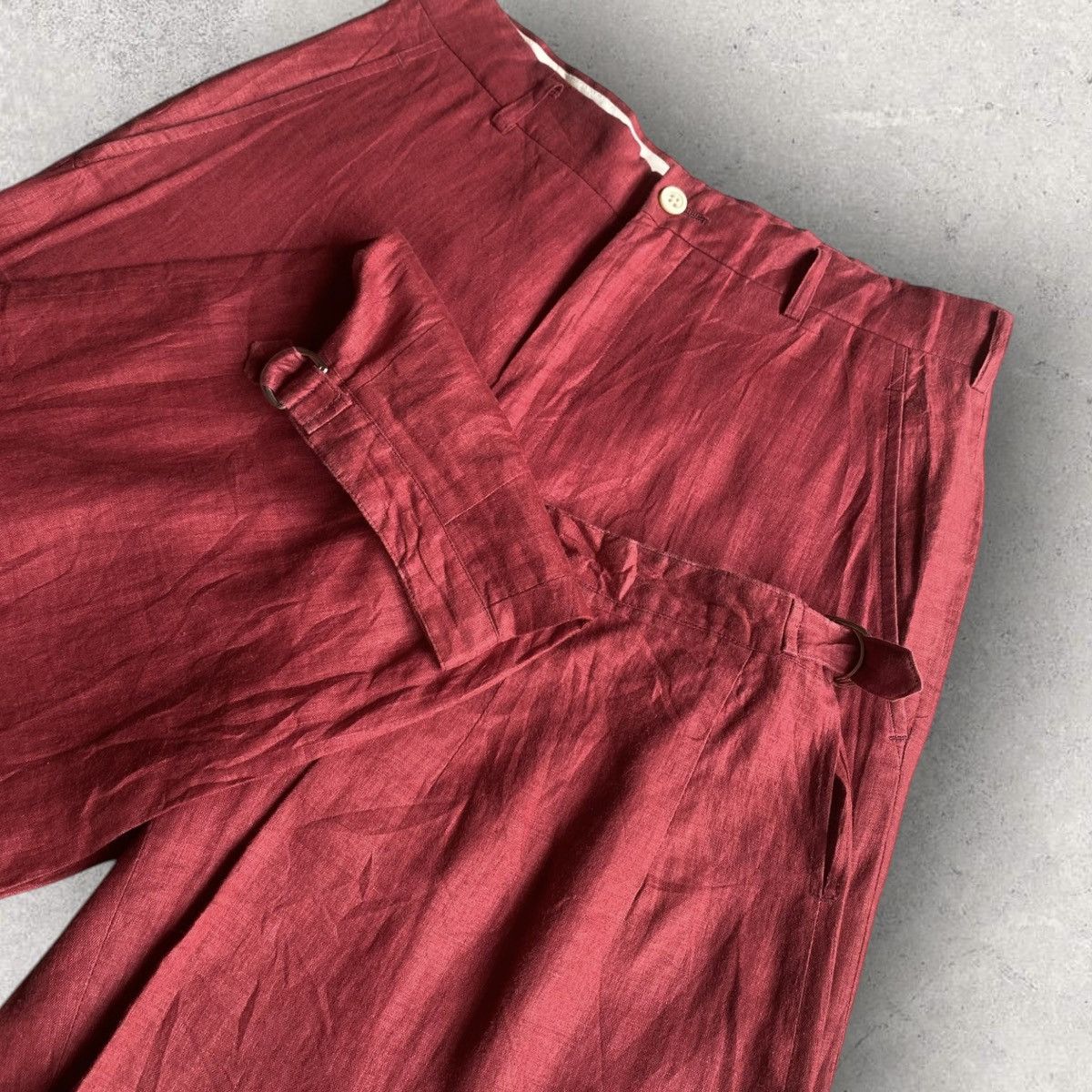 Comme des Garcons Homme Plus Vintage SS89 Linen Cropped Pants Size US 30 / EU 46 - 1 Thumbnail
