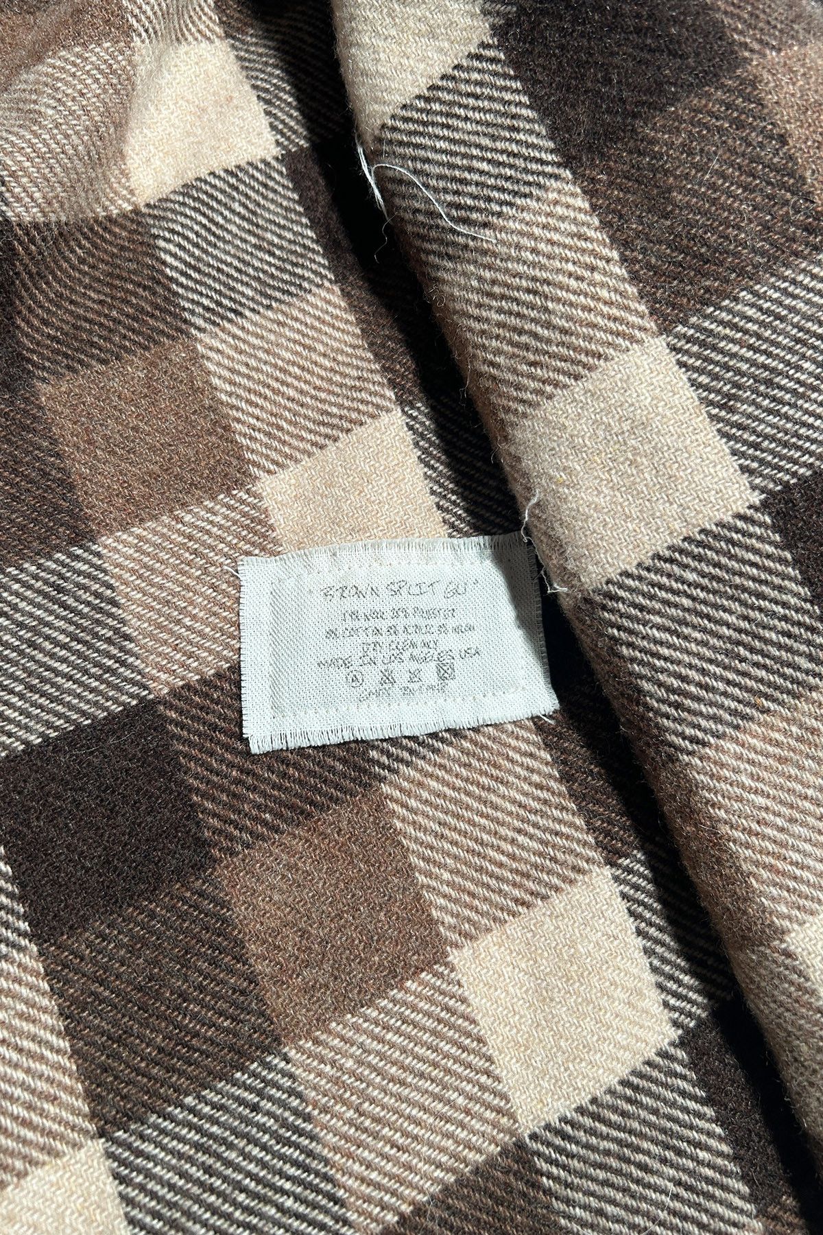 Greg Lauren GREG LAUREN SPLIT WOOL PLAID KIMONO GL1 Size US XL / EU 56 / 4 - 4 Thumbnail
