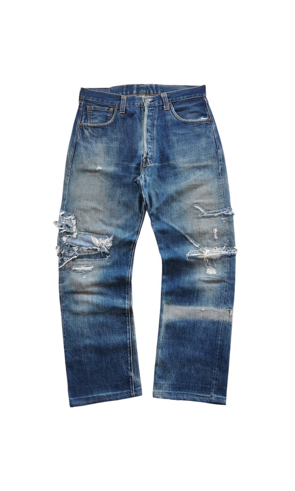 Levi's × Vintage × Who Decides War Levis 501xx Selvedge Style Who Decide War Size US 33 - 3 Thumbnail