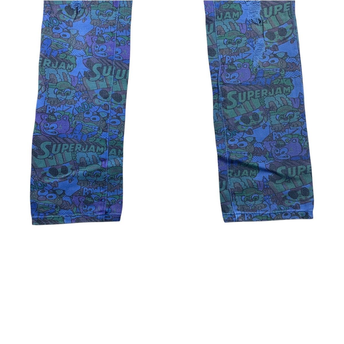 Japanese Brand JAM JOYFULL and MONSTER full print superjam slim fit pants Size 30" / US 8 / IT 44 - 10 Thumbnail
