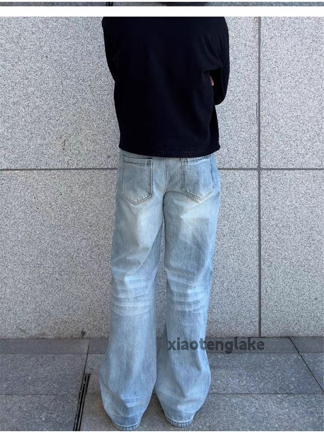 Jean zx vintage distressed faded loose baggy y2k jeans Size US 30 / EU 46 - 7 Thumbnail
