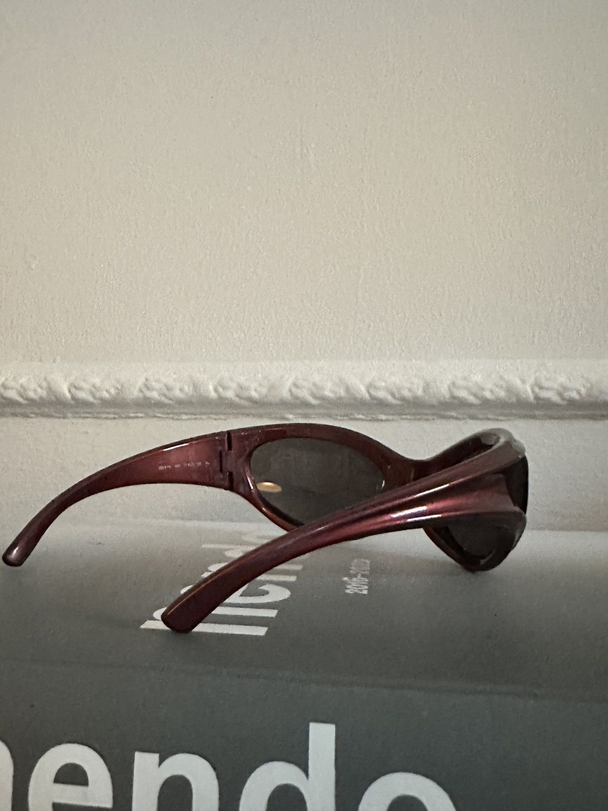 Balenciaga Balenciaga Dynamo Wrap Sunglasses Red Size ONE SIZE - 4 Thumbnail