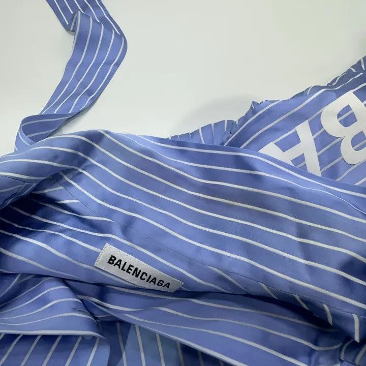 Balenciaga Balenciaga Balenciaga Loose Striped ButtonUp Shirt -2507 Size US S / EU 44-46 / 1 - 6 Thumbnail
