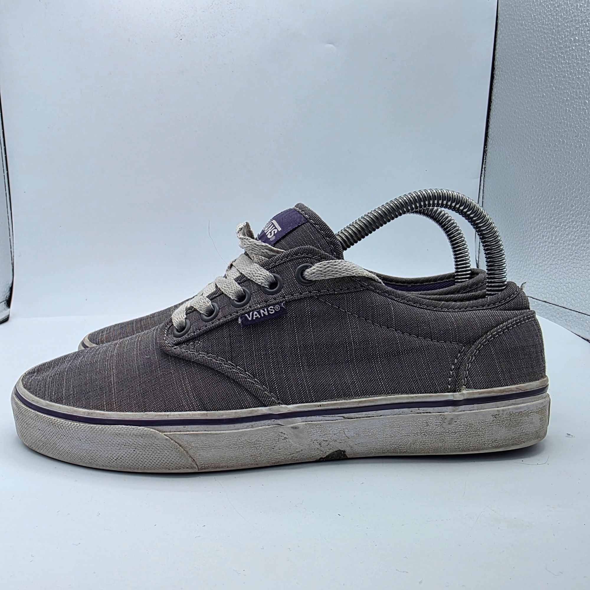 Vans Vans Atwood Womens Size 8 Gray Purple Sneaker Shoes Skateboa Size US 8 / EU 41 - 14 Thumbnail