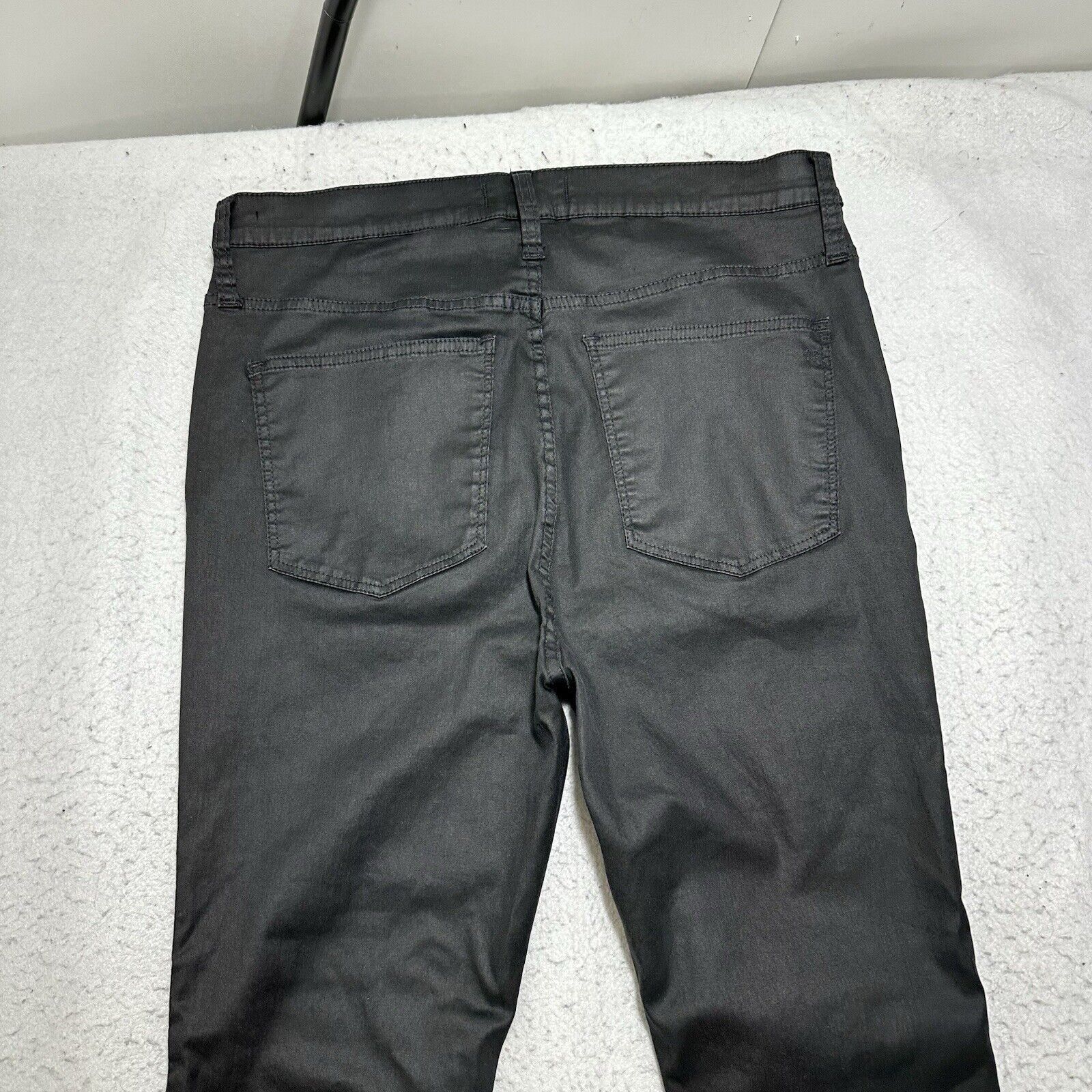 Madewell Madewell Women's 32 Black 10" High-Rise Skinny Jeans Coated Size 32" / US 10 / IT 46 - 9 Thumbnail