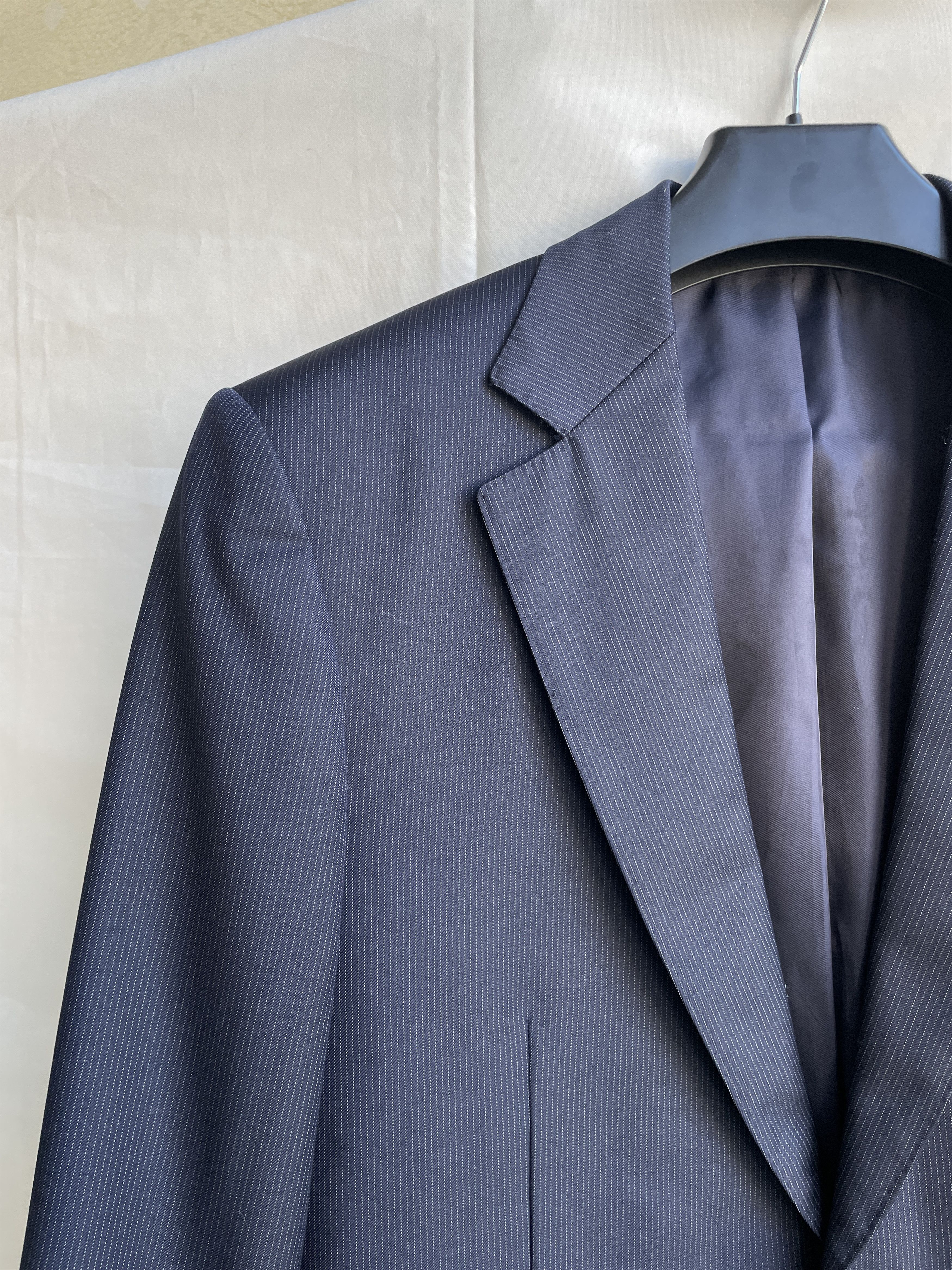 Suitsupply Suitsupply Pinstripe Navy Wool Suit Jacket Blazer Size 38R - 5 Thumbnail