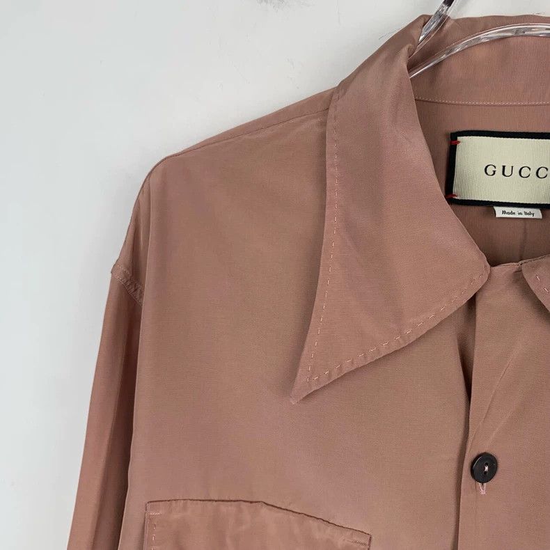 Gucci Gucci Lapel single-breasted long-sleeved brown long-sleeved Size US M / EU 48-50 / 2 - 3 Thumbnail