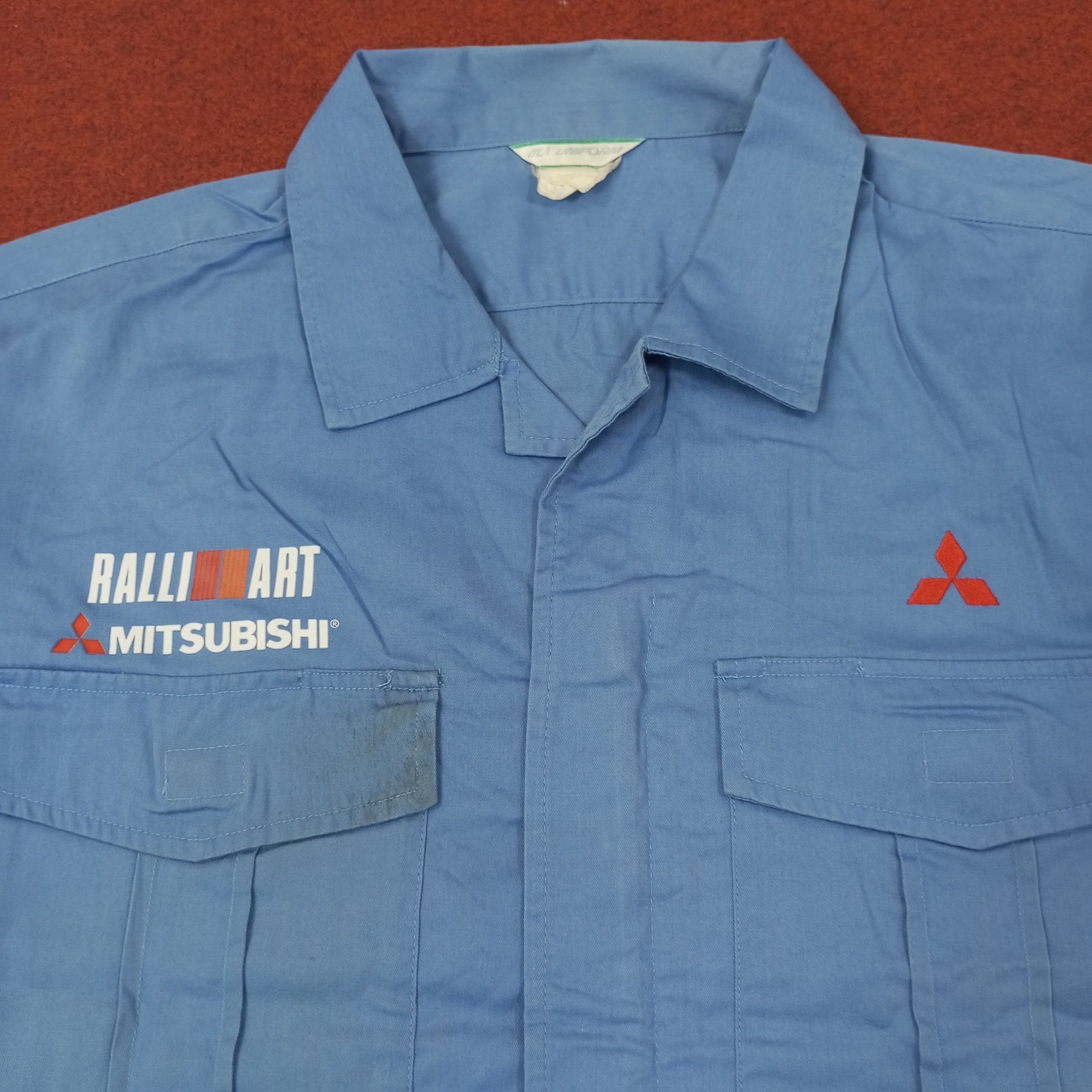 Vintage Mitsubishi Ralli Art Motorsports Custom Art Jacket c246n1 Size US L / EU 52-54 / 3 - 4 Thumbnail