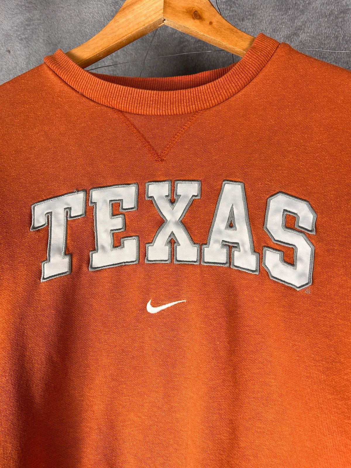 Nike × Vintage Nike Texas vintage crewneck orange big logo spellout Size US M / EU 48-50 / 2 - 3 Thumbnail