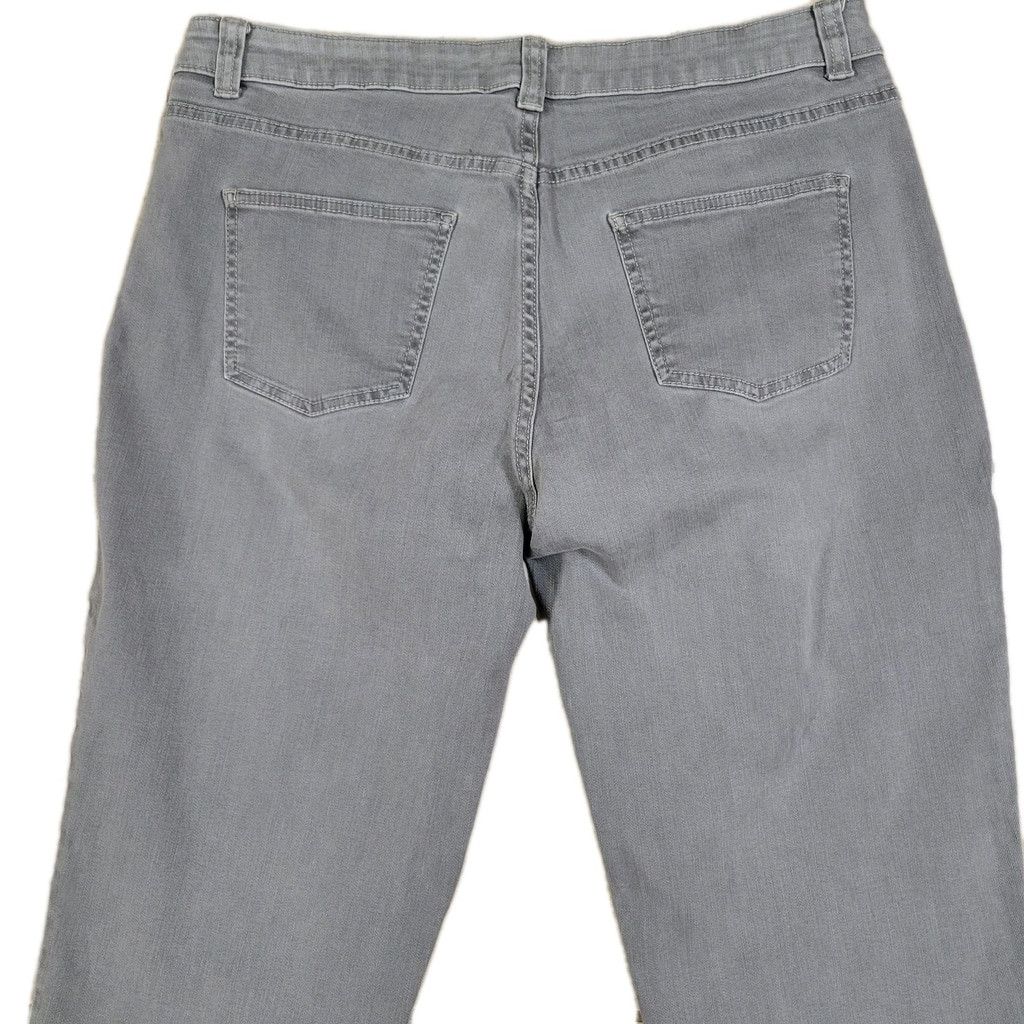 Talbots Talbots Simply Flattering 5 Pockets Gray Capri Jeans 14P Size 36" / US 14 / IT 50 - 7 Thumbnail