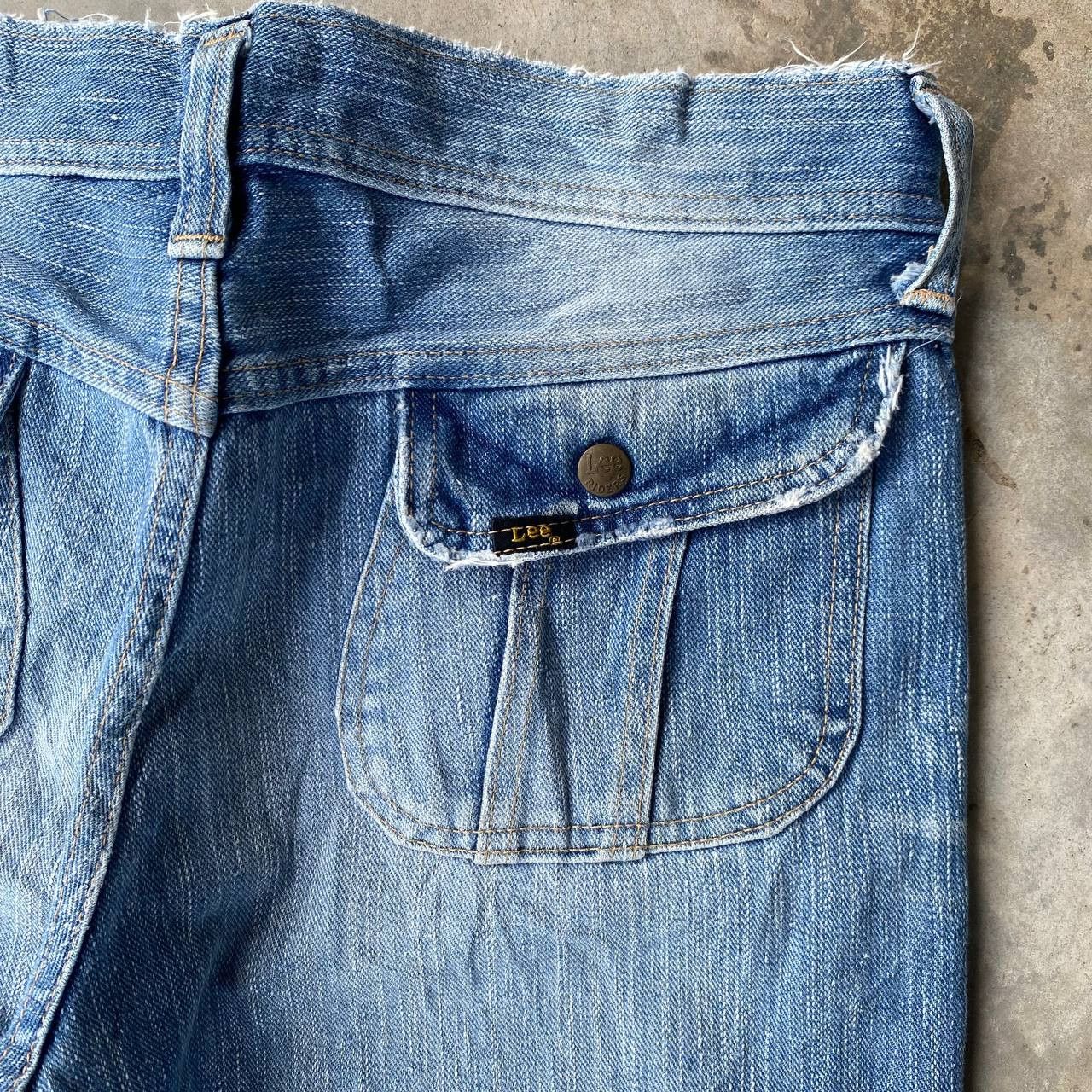Lee RARE Vintage Lee Riders Button Slit Flare Jean-70s/80s Style Size US 29 - 6 Thumbnail