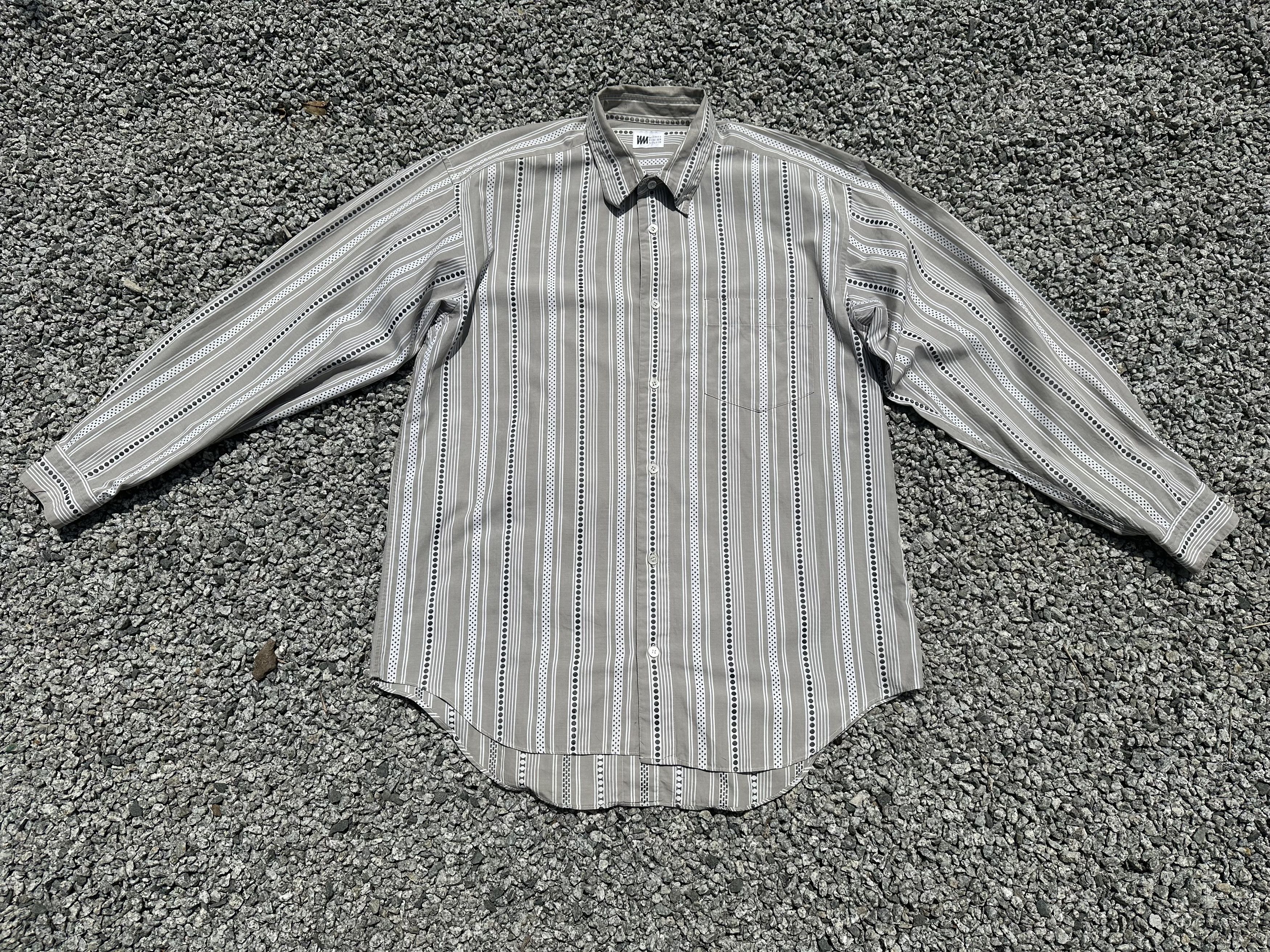 Issey Miyake Vintage IM Miyake Design Studio Distressed Polkadot Stripe Size US L / EU 52-54 / 3 - 1 Thumbnail