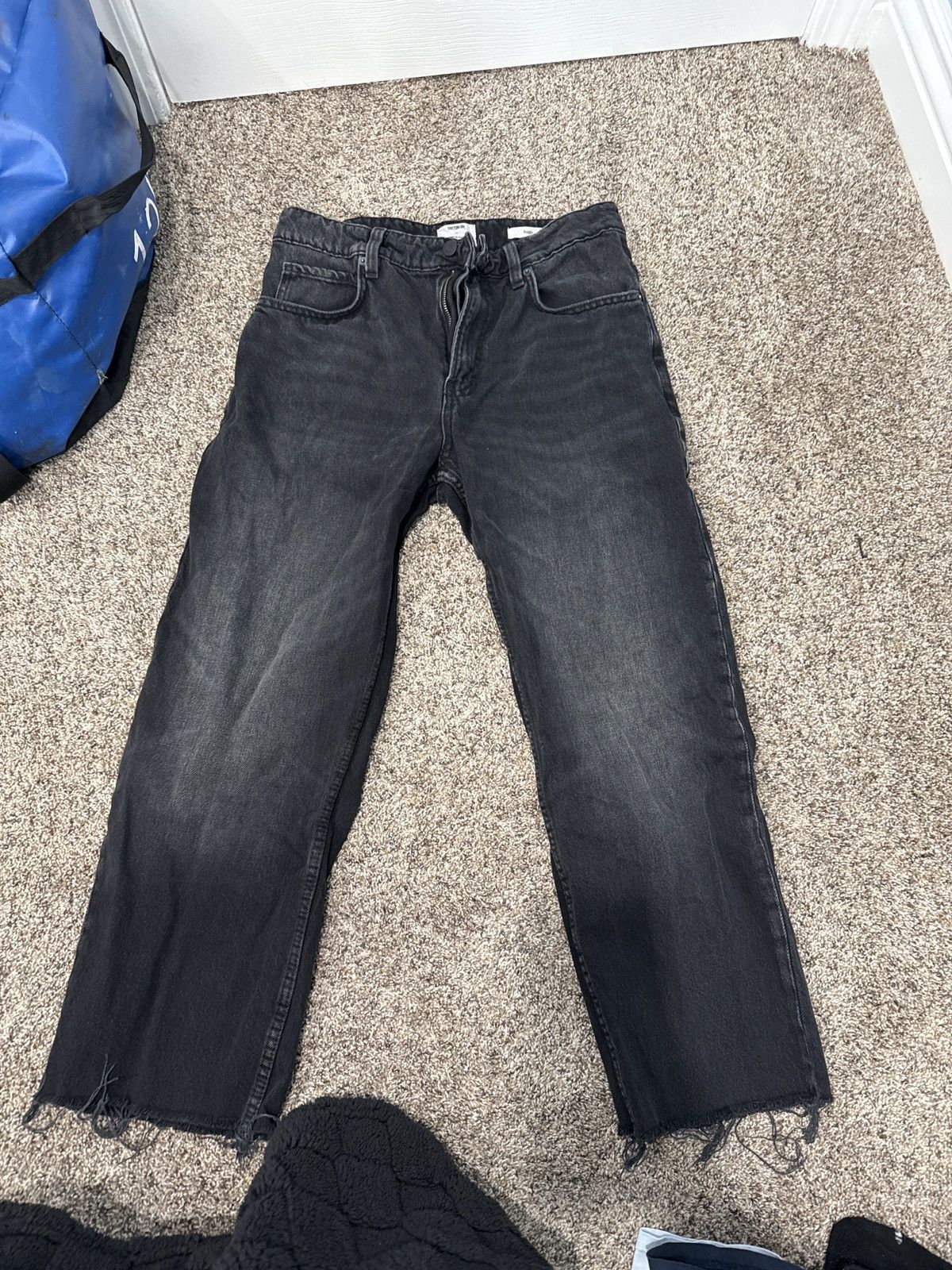 Japanese Brand vintage black acid wash denim jeans 30x30 Size US 30 / EU 46 - 1 Thumbnail