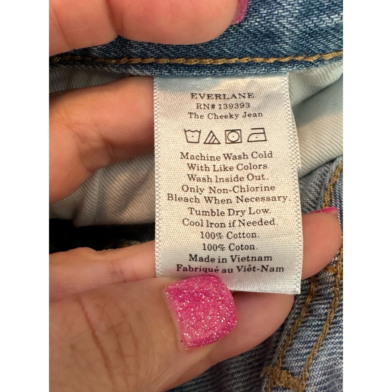 Everlane Everlane blue straight legs crop jeans size 25 - 0 Size 25" / US 0 / IT 36 - 4 Thumbnail