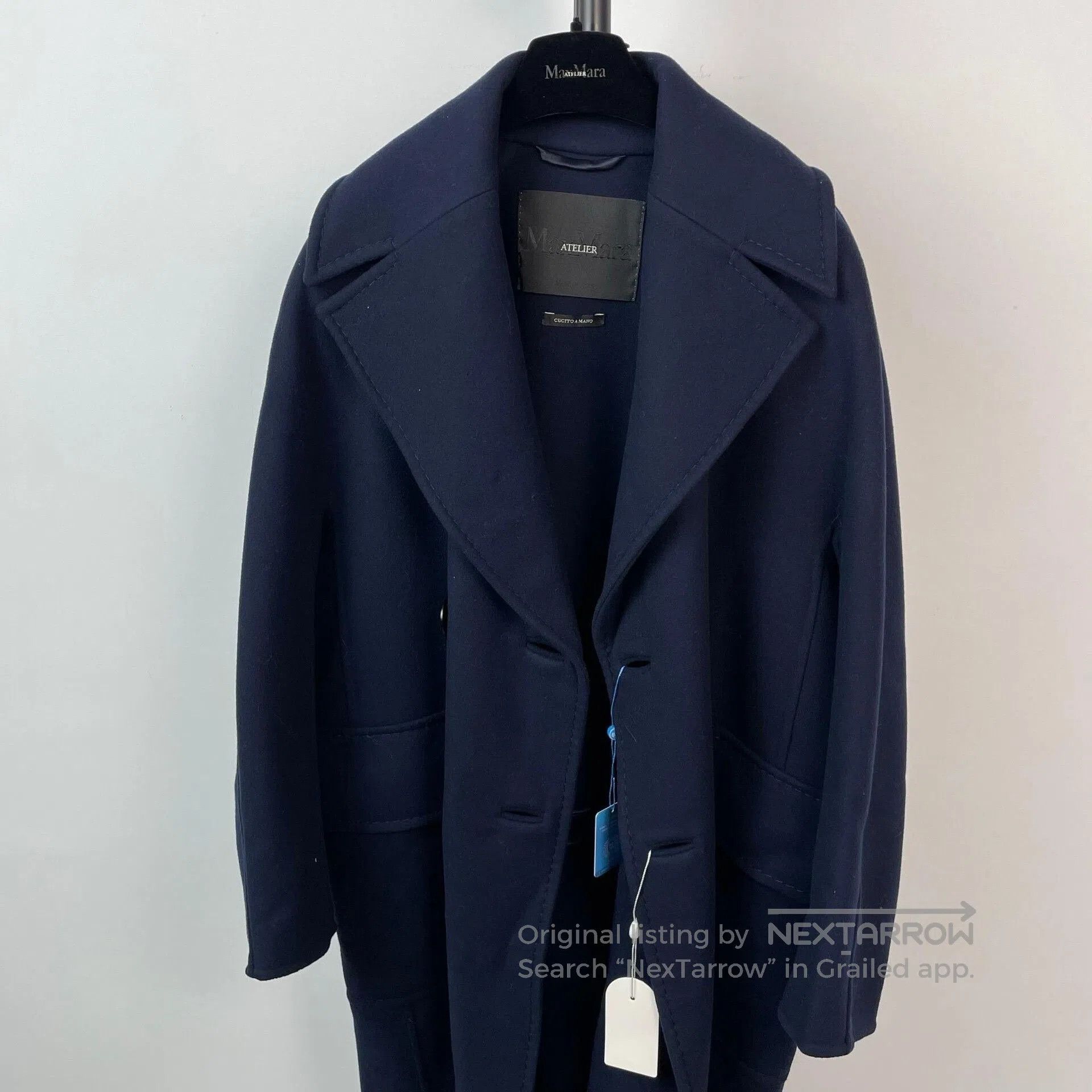 Max Mara MaxMara Atelier Wool Long Coat. Size S / US 4 / IT 40 - 3 Thumbnail