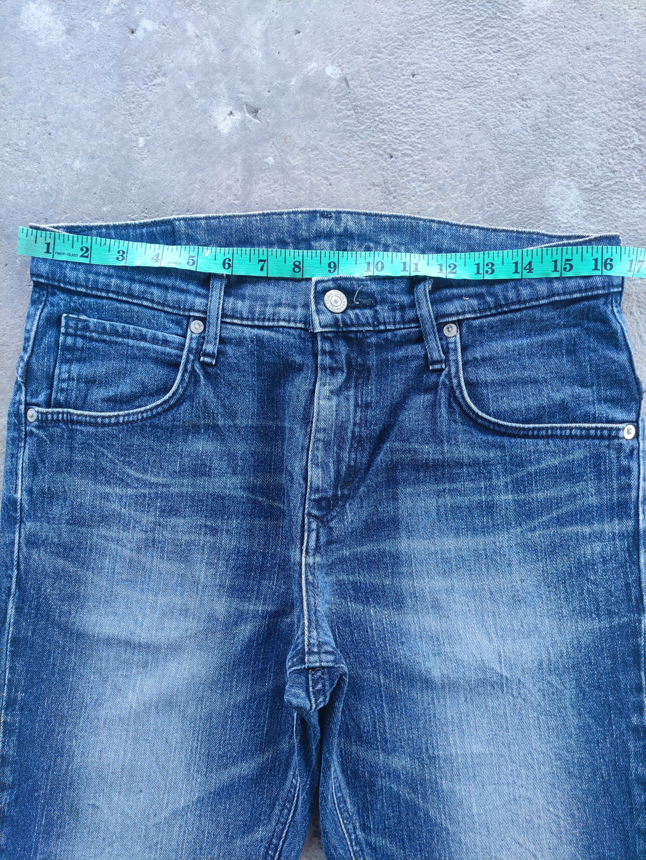 Edwin × Jean × Vintage Vintage Edwin StoneWash Distressed Faded Denim Pants Jeans Size US 32 / EU 48 - 6 Thumbnail