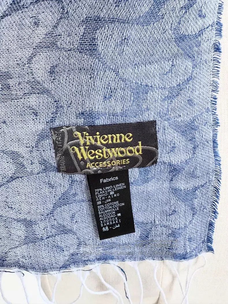 Vivienne Westwood Vivienne Westwood Blue gradient full-print Saturn scarf Size ONE SIZE - 5 Thumbnail