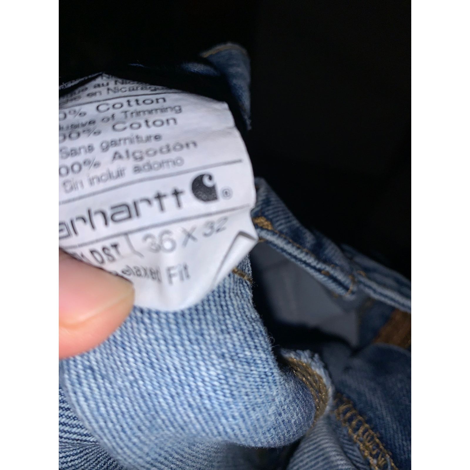 Carhartt Carhartt B171 DST Carpenter Jeans 36x32 Relaxed Stonewash Size US 36 / EU 52 - 6 Thumbnail