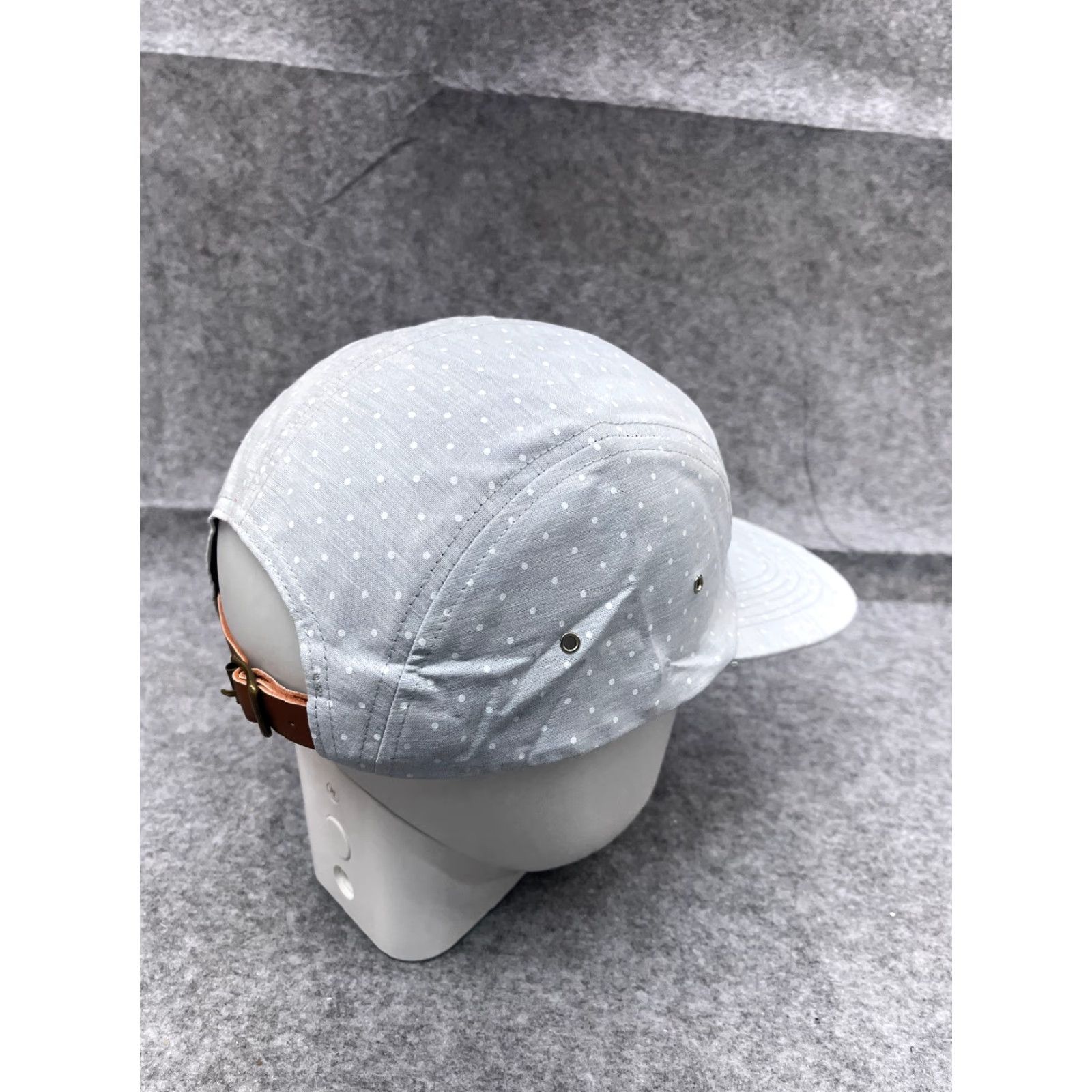 Vintage Skyed Apparel Hat Cap Strap Back Adult One Size Blue Polka Dot Cotton 5 Panel Hat Accessories Mens Size ONE SIZE - 7 Thumbnail
