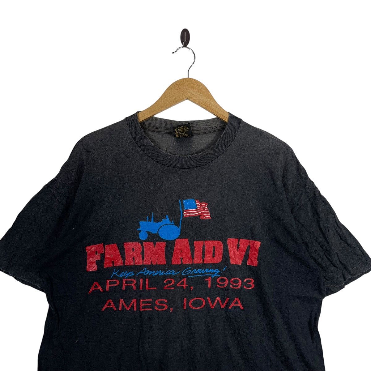 Vintage Farm Aid VI 1993 Vintage Concert T-Shirt | Brockum USA Size US XL / EU 56 / 4 - 2 Thumbnail
