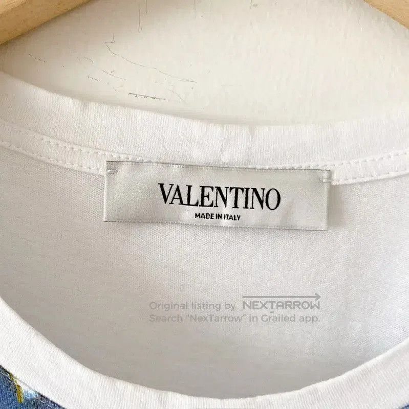Valentino Valentino White Star Pattern Summer T-Shirt . Size M / US 6-8 / IT 42-44 - 7 Thumbnail