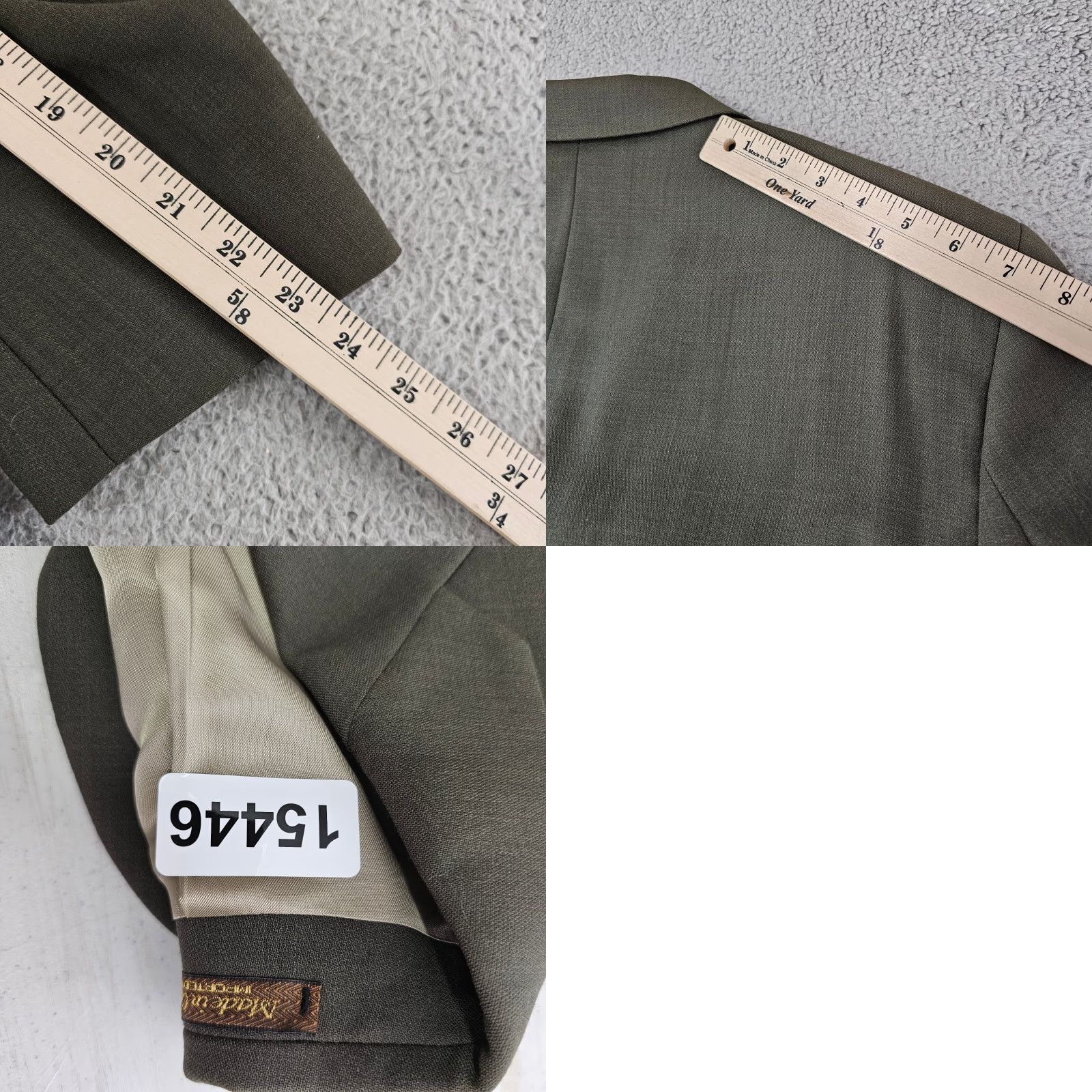 Ralph Lauren VINTAGE Ralph Lauren Polo University Club Blazer Mens 42R Green Wool 3-Button Single-Breasted Jacket Size US XL / EU 56 / 4 - 9 Thumbnail