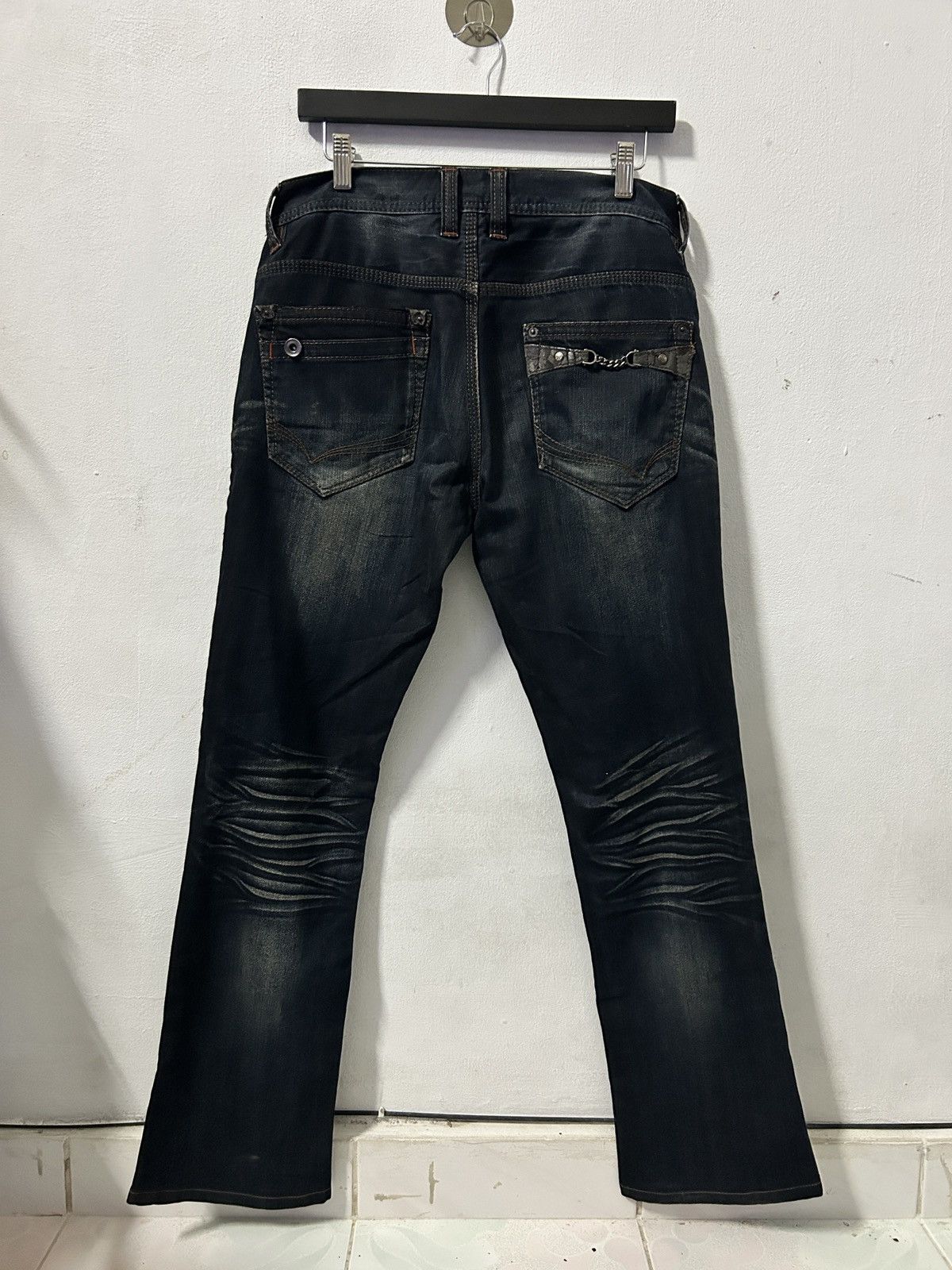 If Six Was Nine Hideways nicole club flared whiskered fade jeans japan punk Size US 32 / EU 48 - 6 Thumbnail