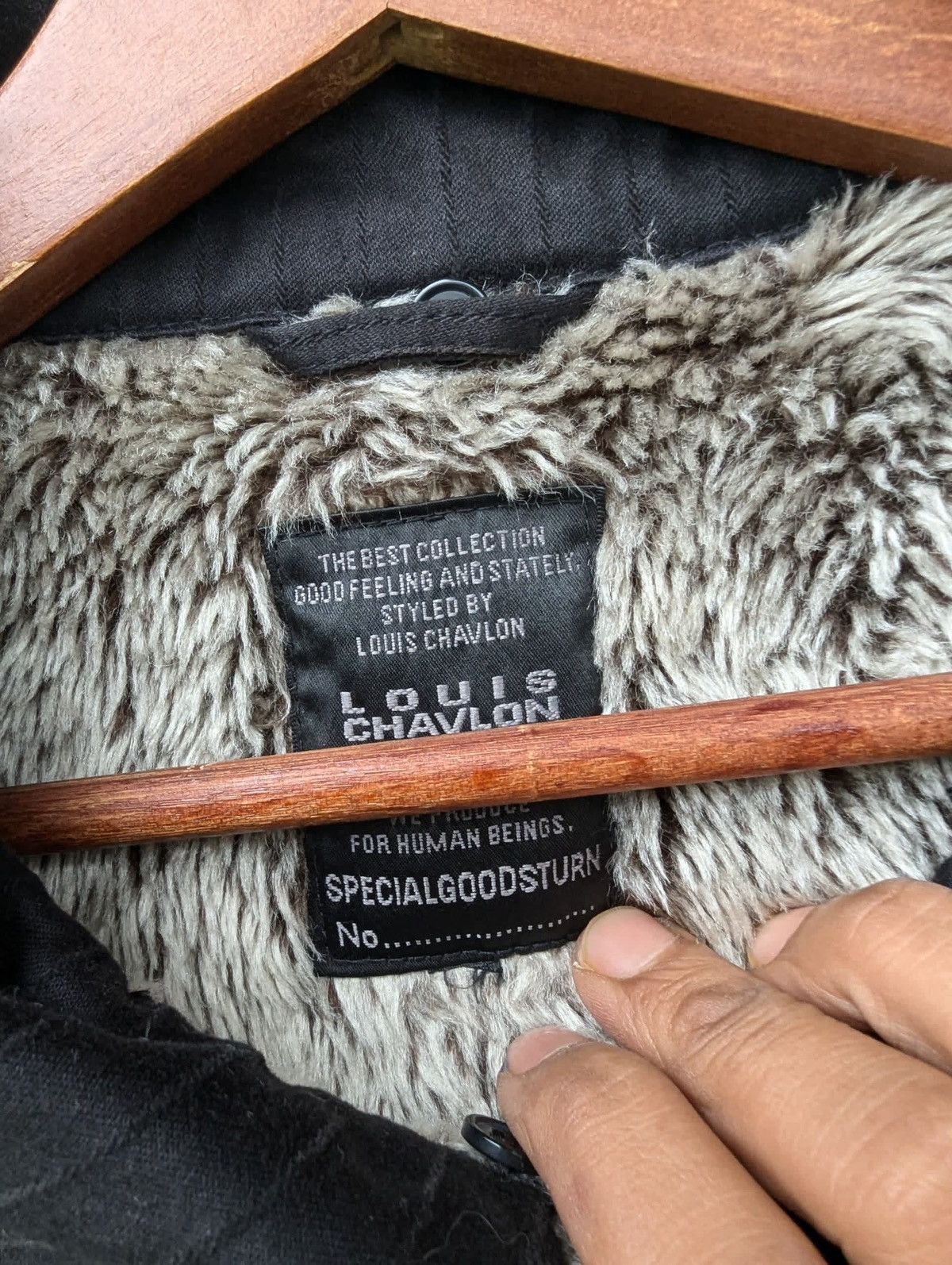 Japanese Brand Louis Chavlon Sherpa Jacket Size US L / EU 52-54 / 3 - 3 Thumbnail