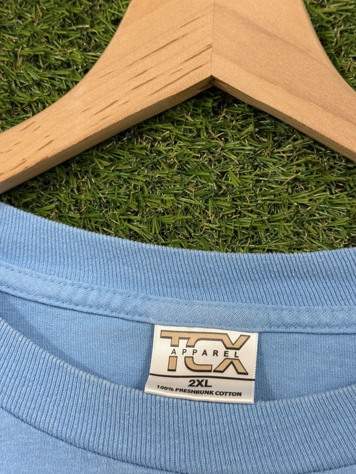Vintage Vintage University North Carolina NC Blue Logo Tee 2XL XXL Size US XXL / EU 58 / 5 - 5 Thumbnail