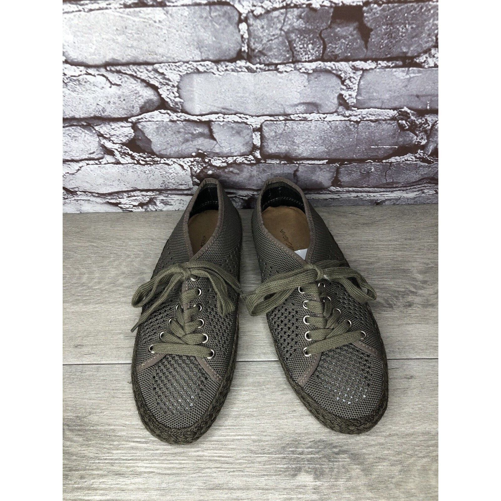 Other Emu Australia Olive Green Knit Espadrilles Casual Lace Up Sh Size US 8 / IT 38 - 19 Thumbnail