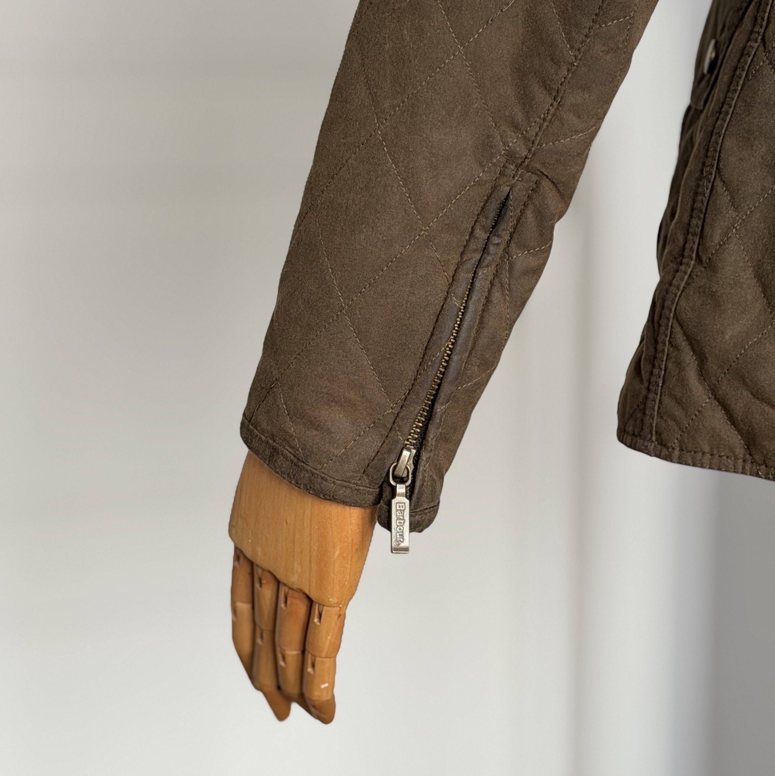 Barbour BARBOUR Quilted Utility Wax Womens Jacket Olive Waxed Cotton Size M / US 6-8 / IT 42-44 - 7 Thumbnail