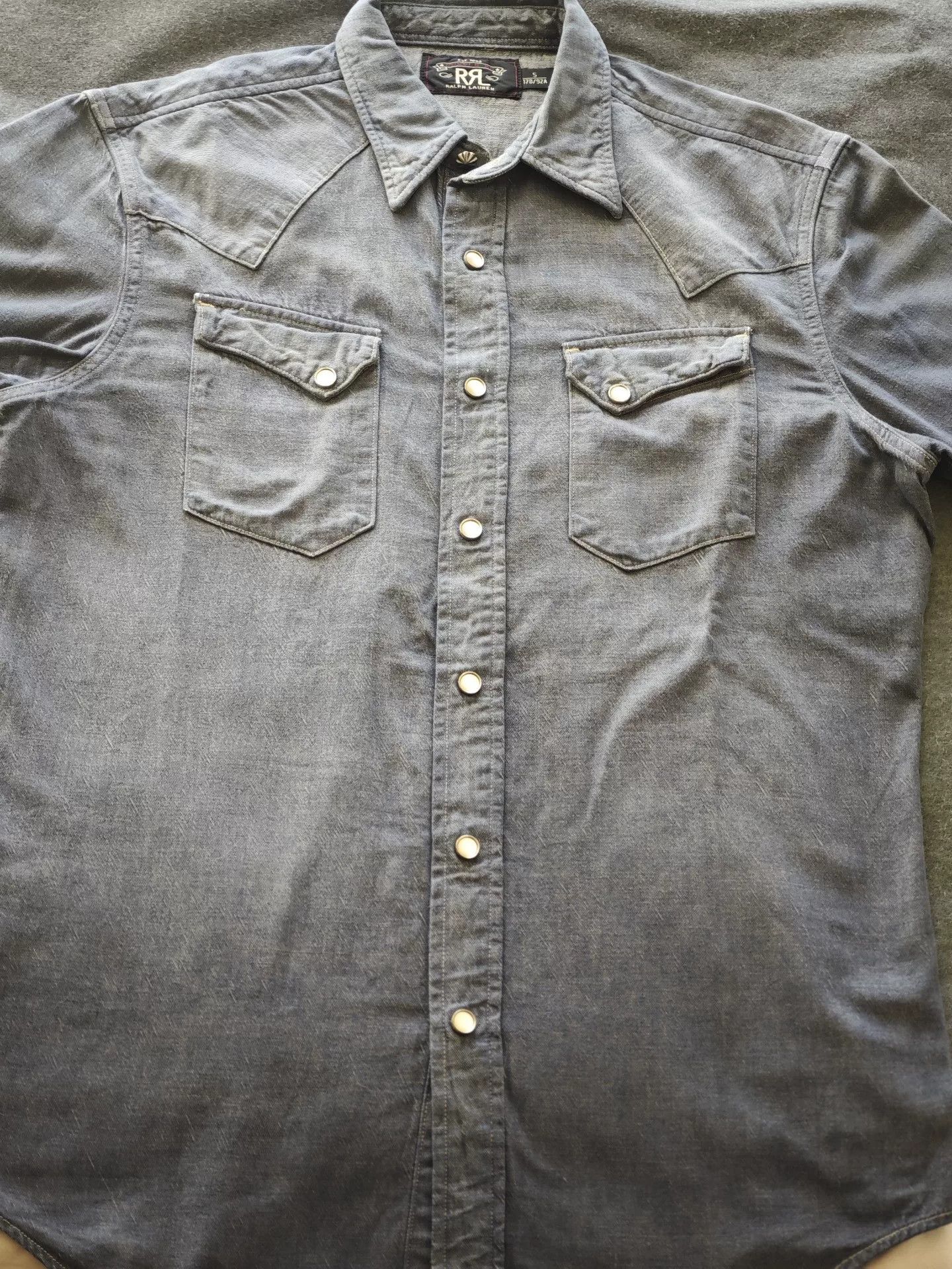 RRL Ralph Lauren RRL Ralph Lauren Vintage Denim Shirt Size US S / EU 44-46 / 1 - 1 Thumbnail