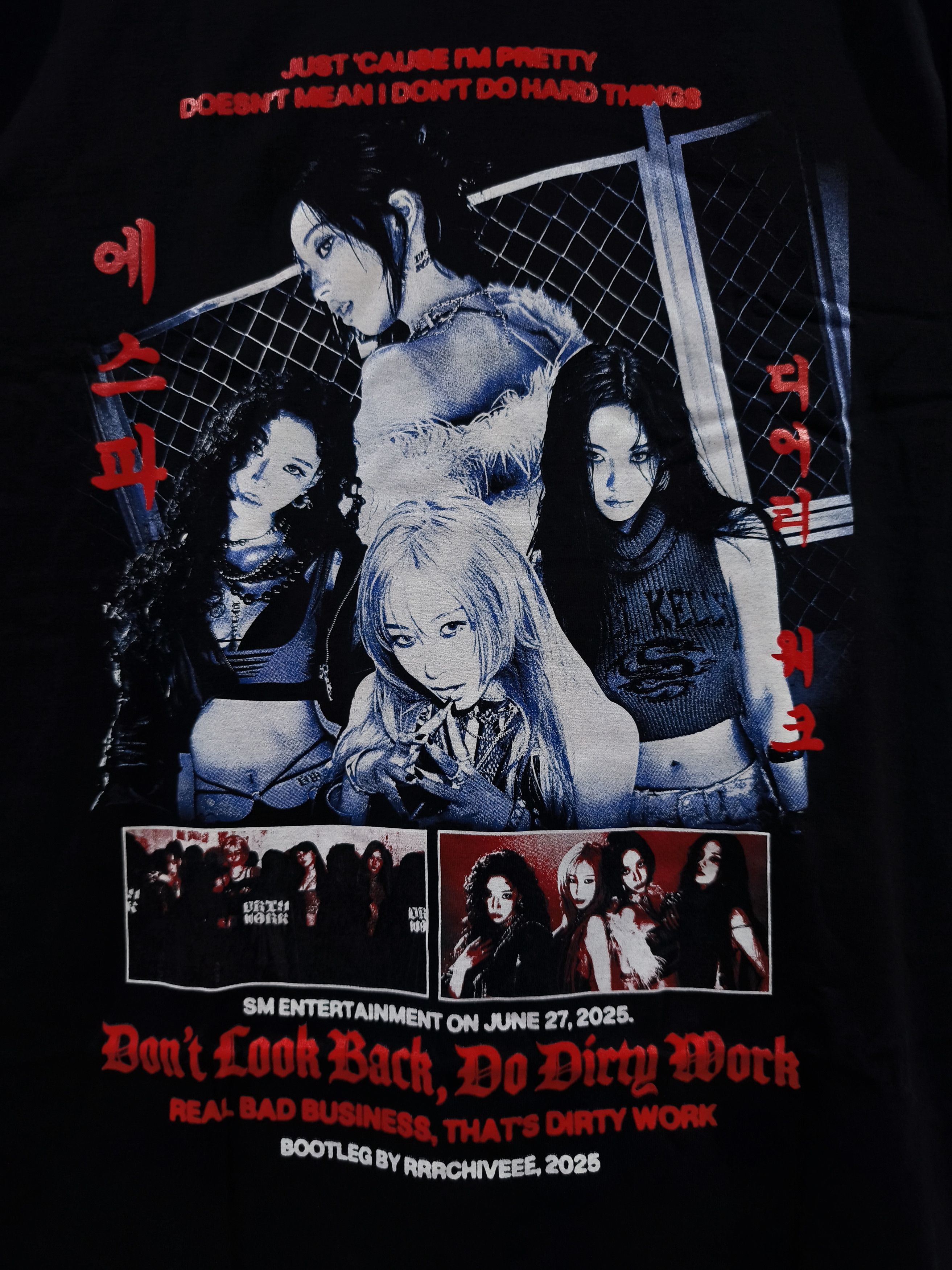 Rap Tees Aespa Do Dirty Work T-shirt Size US XL / EU 56 / 4 - 2 Thumbnail