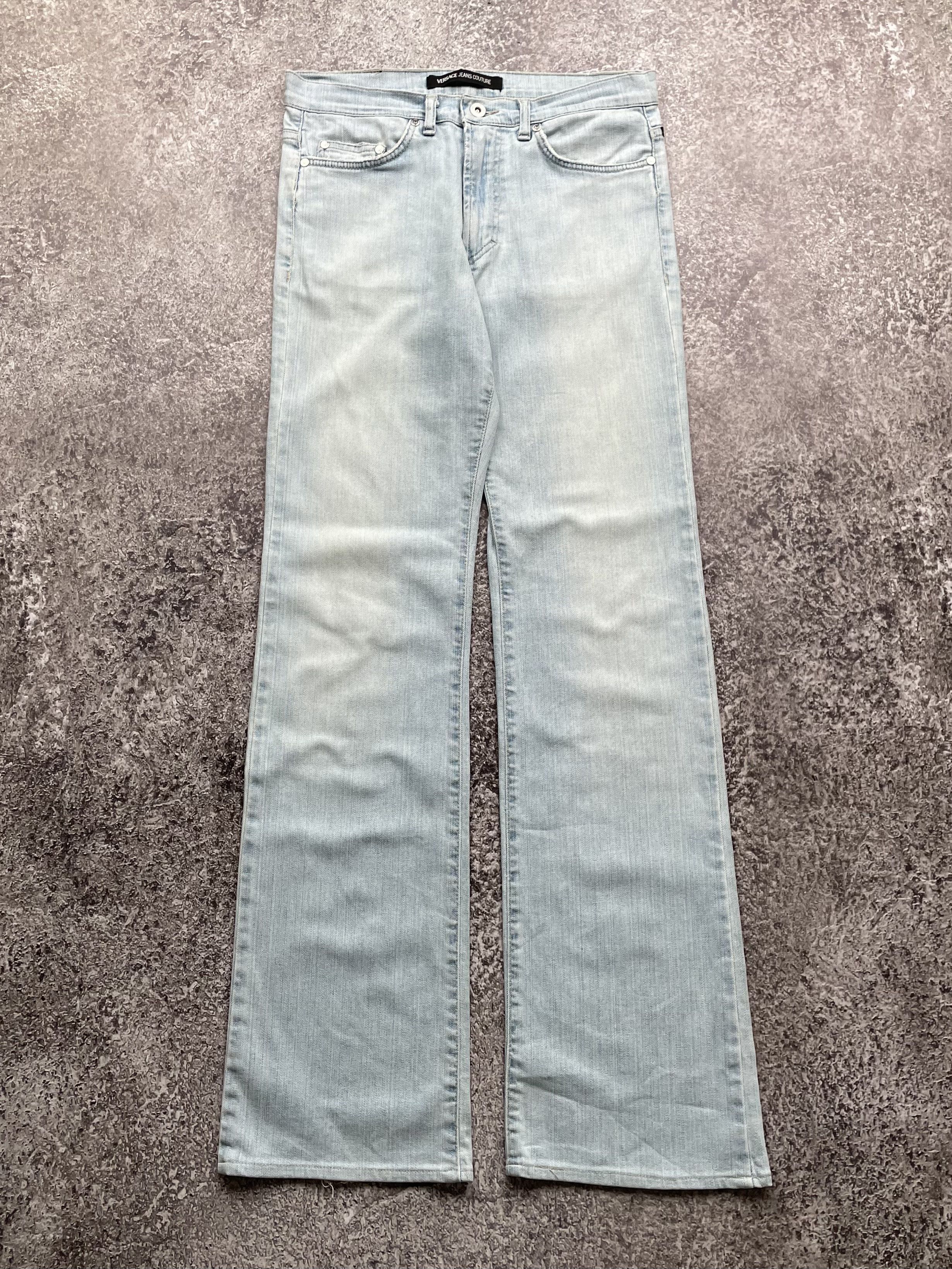 image of Archival Clothing x Avant Garde Versace Jeans Couture Vintage Jeans in Blue, Men's (Size 32)