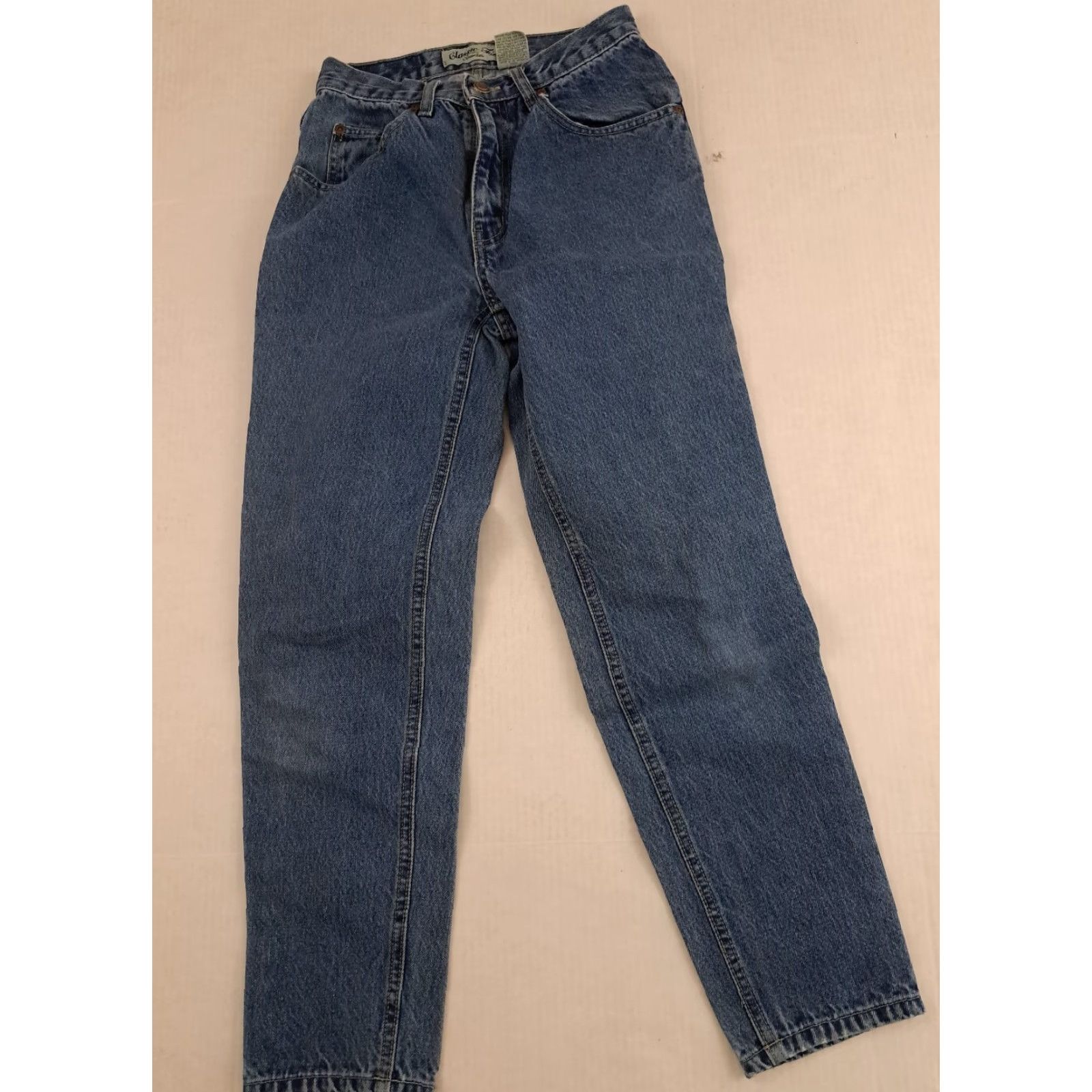 Vintage VINTAGE St. Johns Bay Jeans Women Petite 4 Blue Denim Classic Fit 5-Pocket Straight Regular Waist 24in Inseam 27.5in Size 27" / US 4 / IT 40 - 2 Thumbnail
