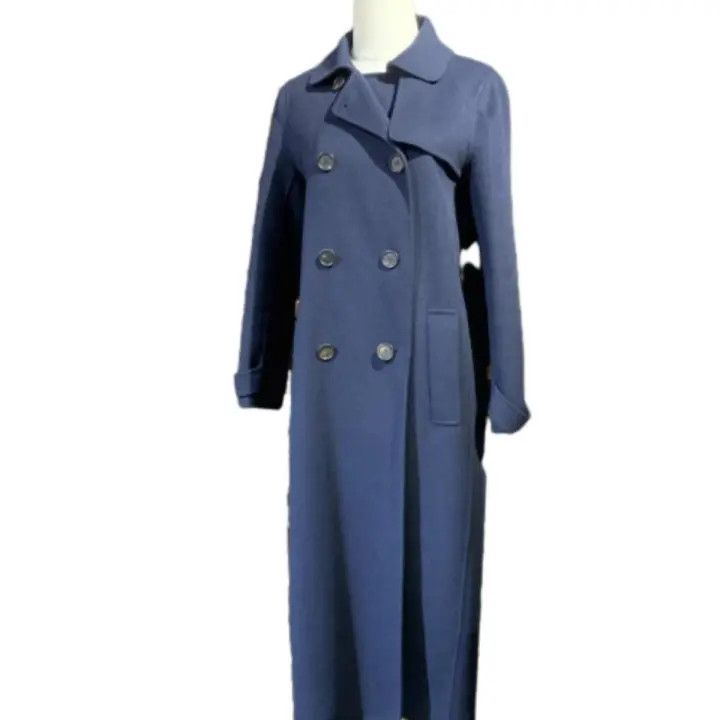 Max Mara S Max Mara Double-Breasted Long Sleeve Coat 0079 Size US S / EU 44-46 / 1 - 1 Thumbnail