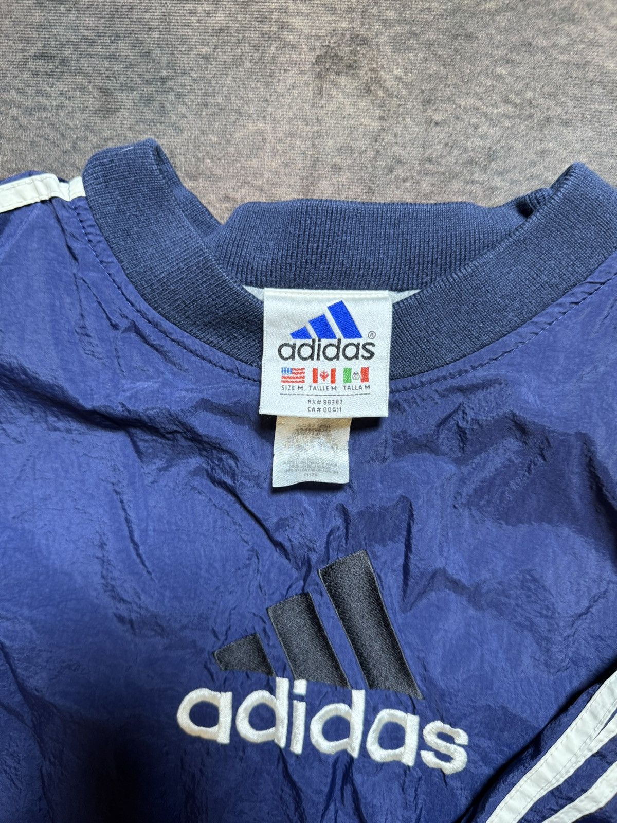 Adidas Adidas Windbreaker Blue Medium 2000s Size US M / EU 48-50 / 2 - 2 Thumbnail