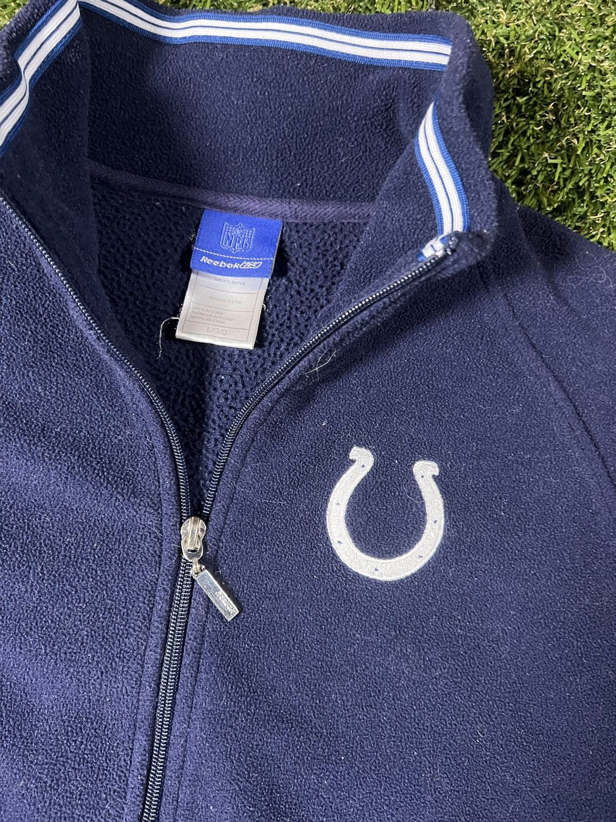 NFL Vintage Y2K Baggy Indianapolis Colts Football Fleece Jacket Size US L / EU 52-54 / 3 - 2 Thumbnail