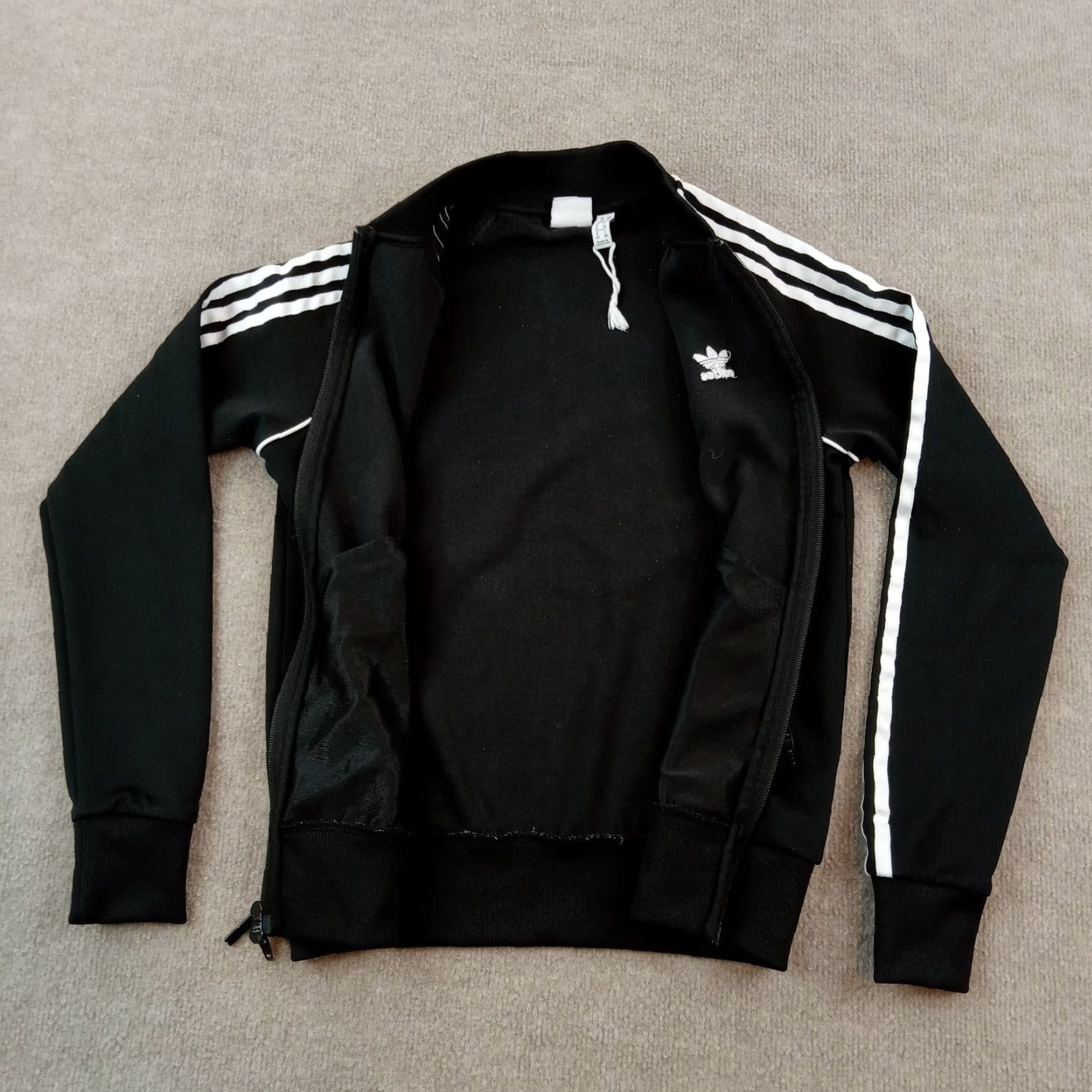 Adidas Adidas Womens Extra Small Black Full Zip Sweatshirt Mock Neck Long Sleeve Stretch Size XS / US 0-2 / IT 36-38 - 5 Thumbnail