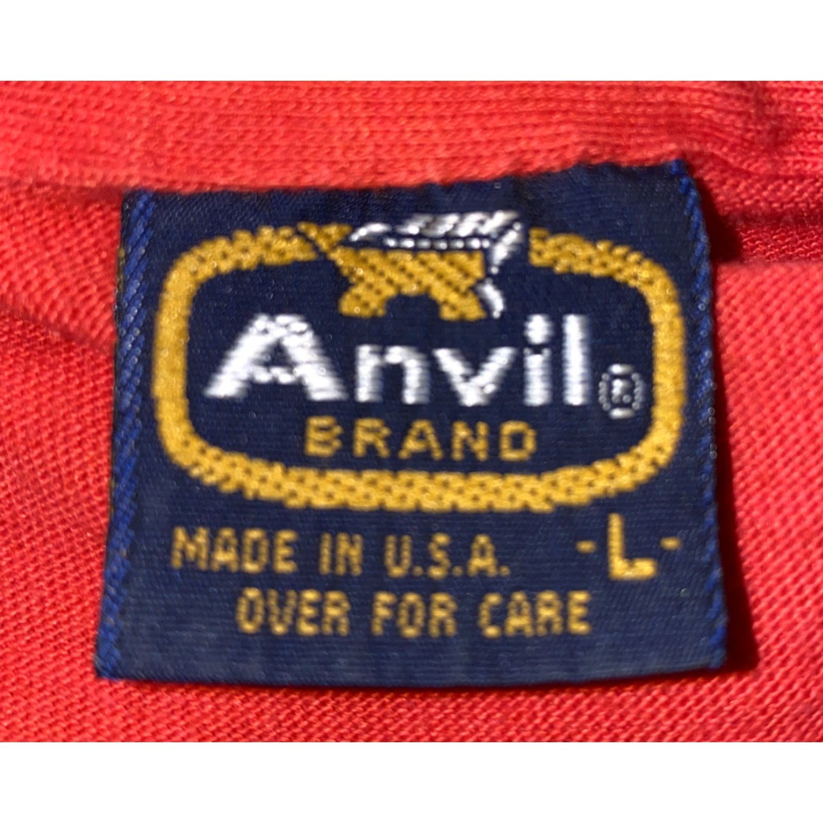 Anvil VINTAGE Anvil Mens Red Short Sleeve Polo Shirt Size L USA Made Golf Polo Shirt Size US L / EU 52-54 / 3 - 6 Thumbnail